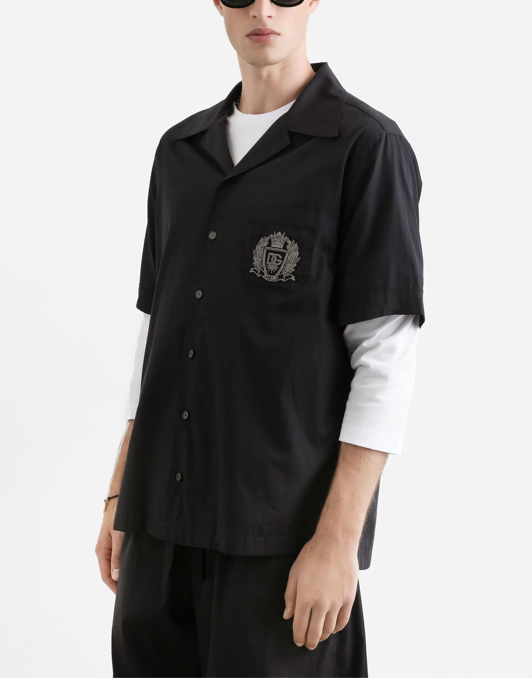 Dolce & Gabbana Hawaii Cotton Poplin Shirt