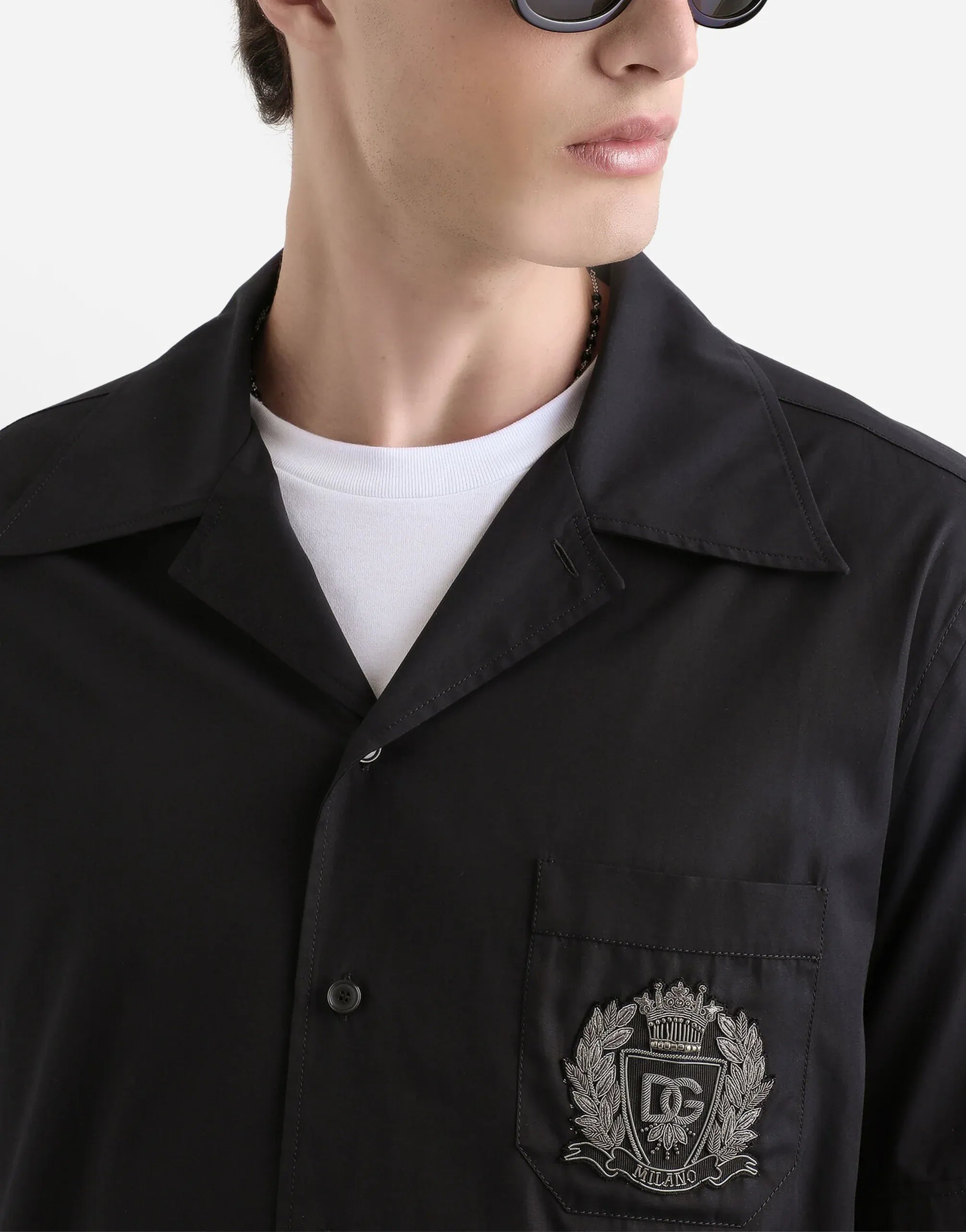 Dolce & Gabbana Hawaii Cotton Poplin Shirt