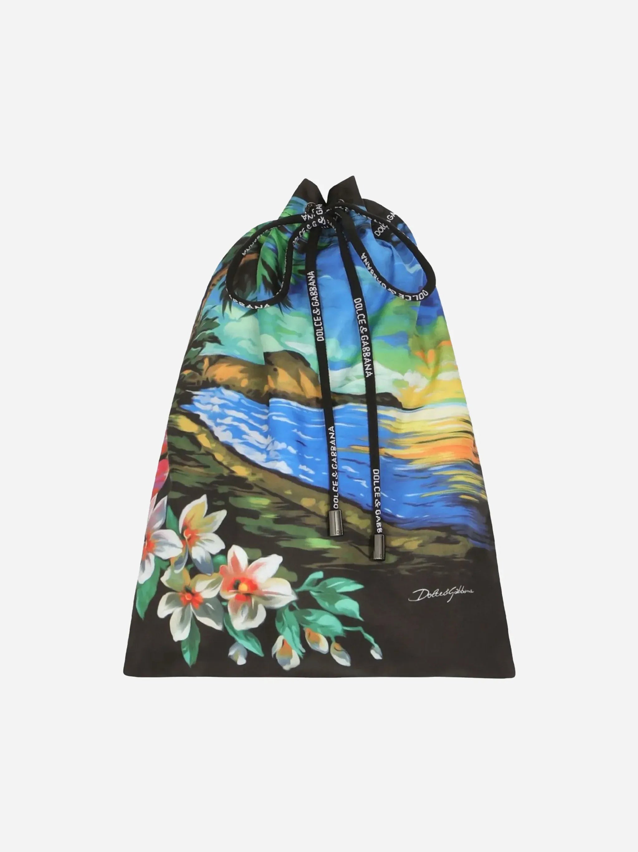 Dolce & Gabbana Hawaiian-Print Swim Shorts