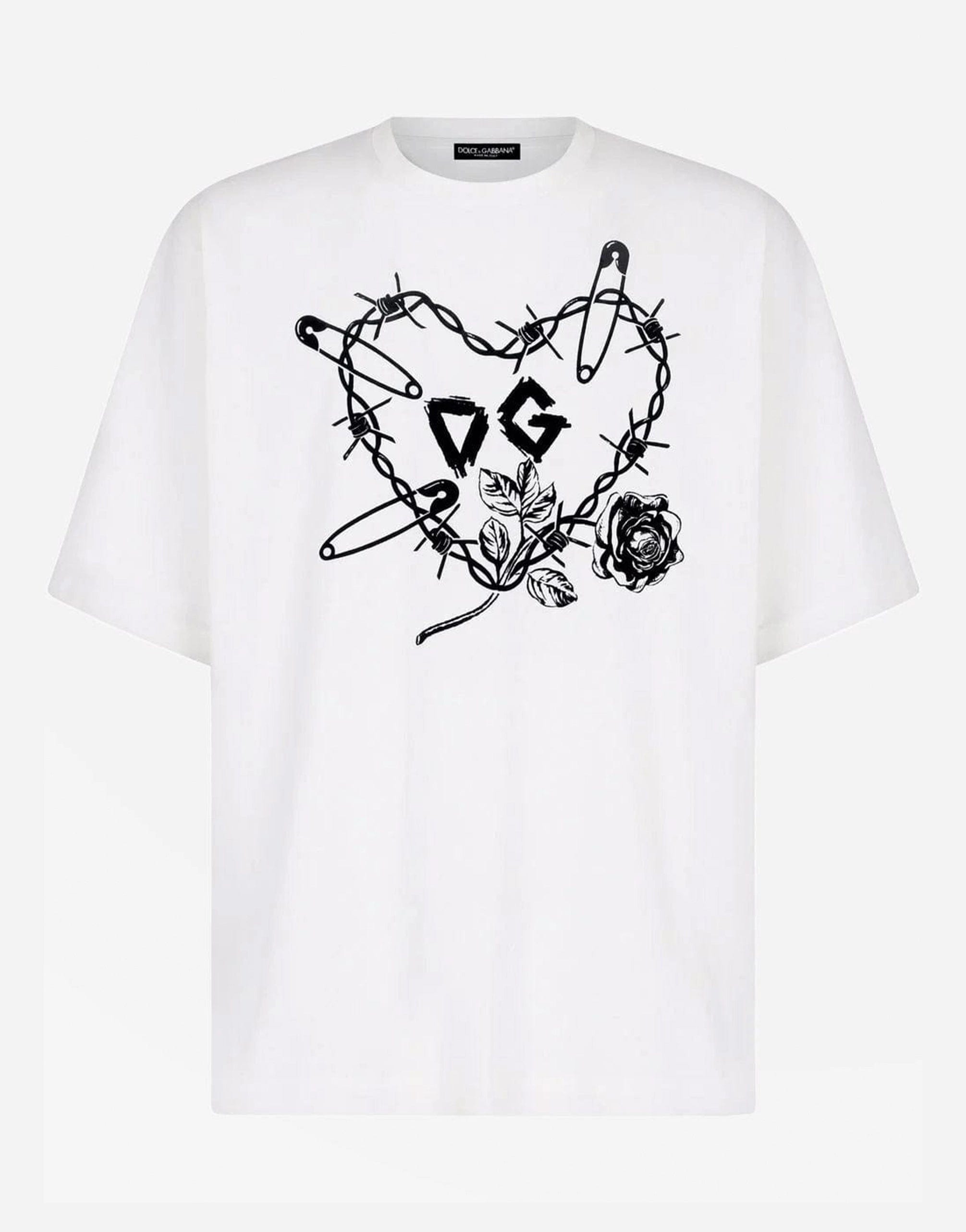 Dolce & Gabbana Heart Graphic-Print T-Shirt
