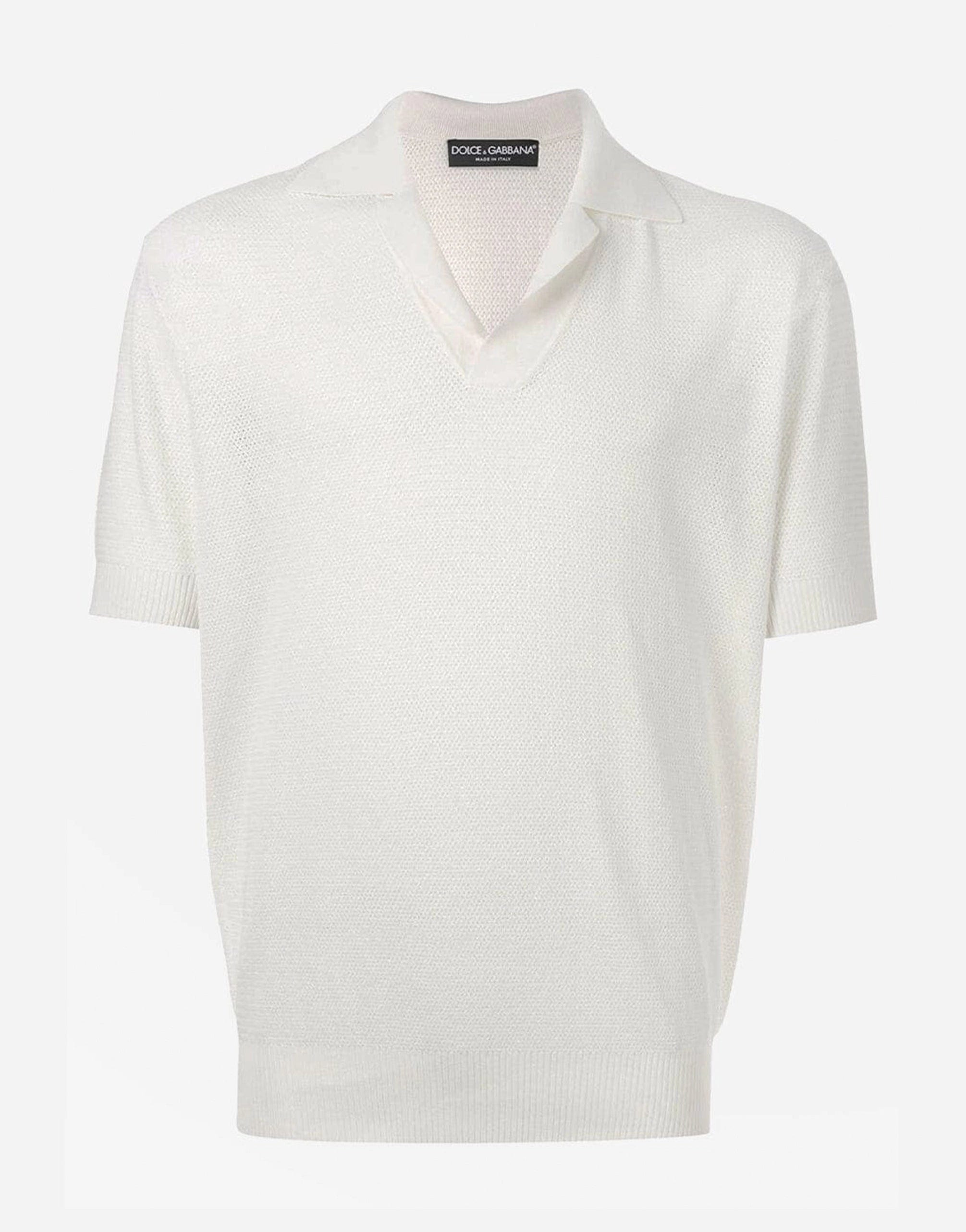 Dolce & Gabbana Henley Jersey Polo Shirt