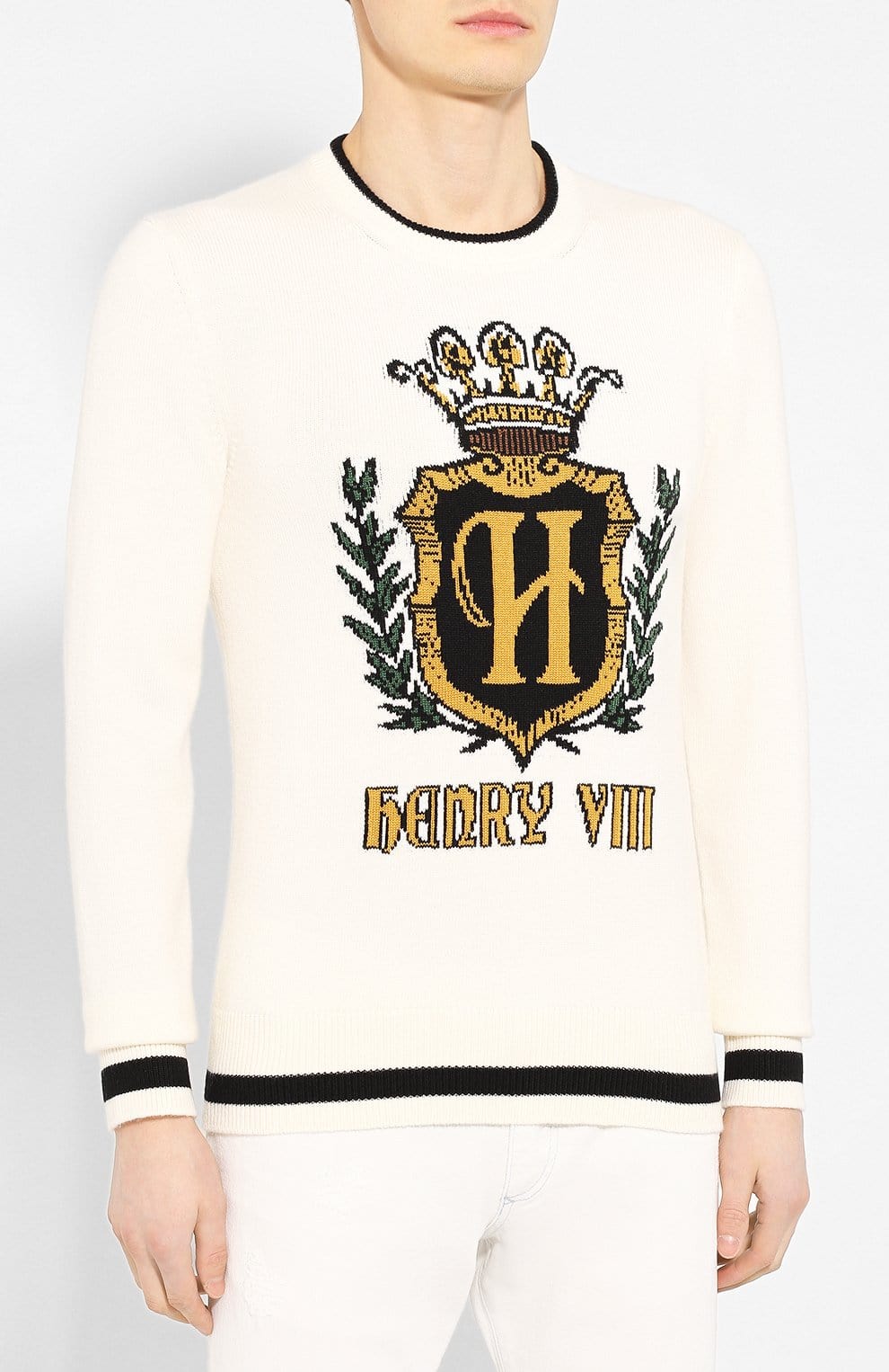 Dolce & Gabbana Heraldic Cashmere Sweater