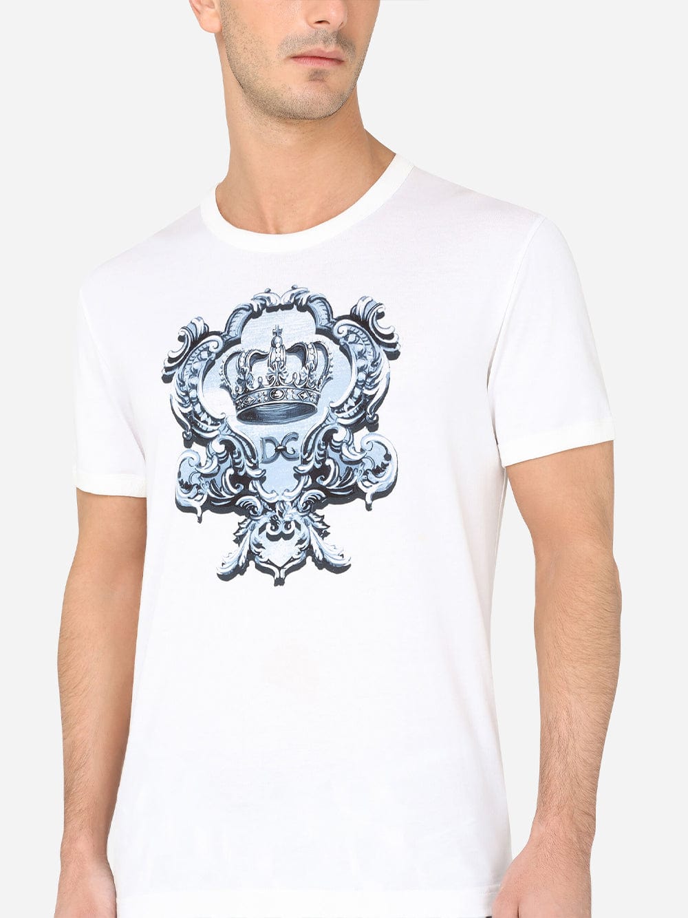 Dolce & Gabbana Heraldic DG Print Cotton T-Shirt