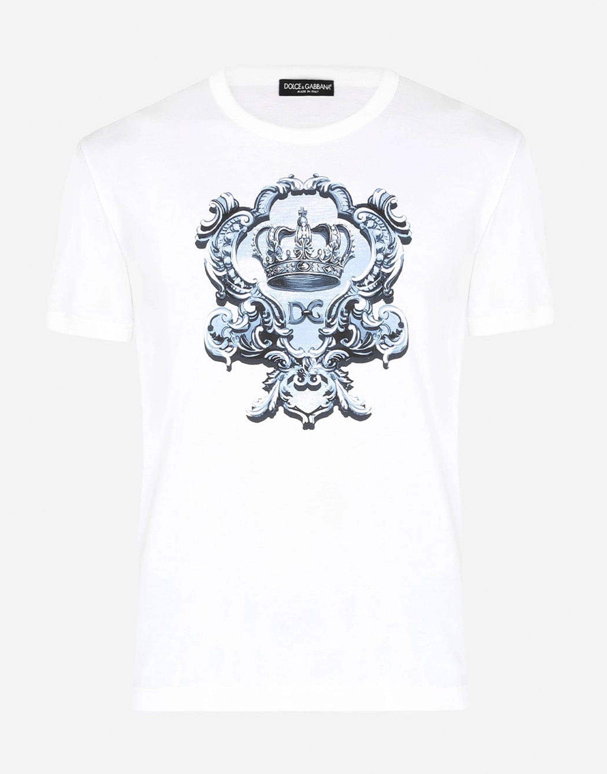 Dolce & Gabbana Heraldic DG Print Cotton T-Shirt