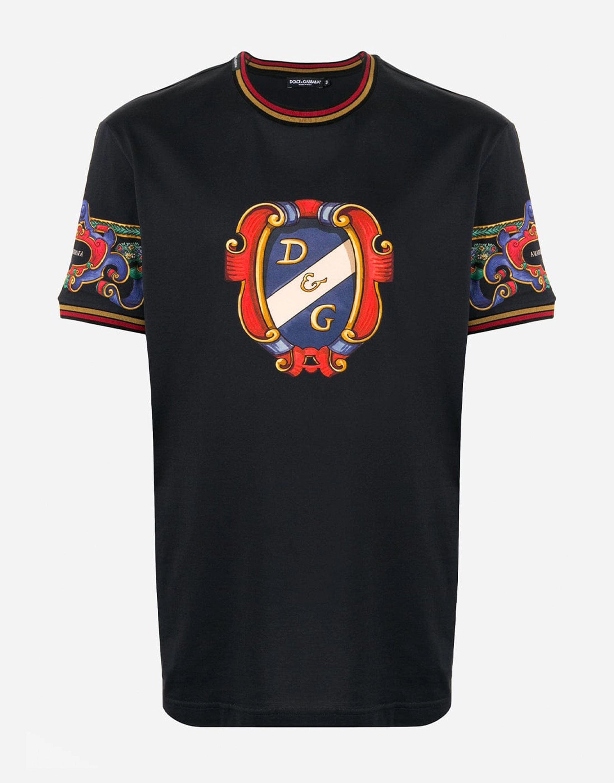 Heraldic Printed Cotton T-Shirt