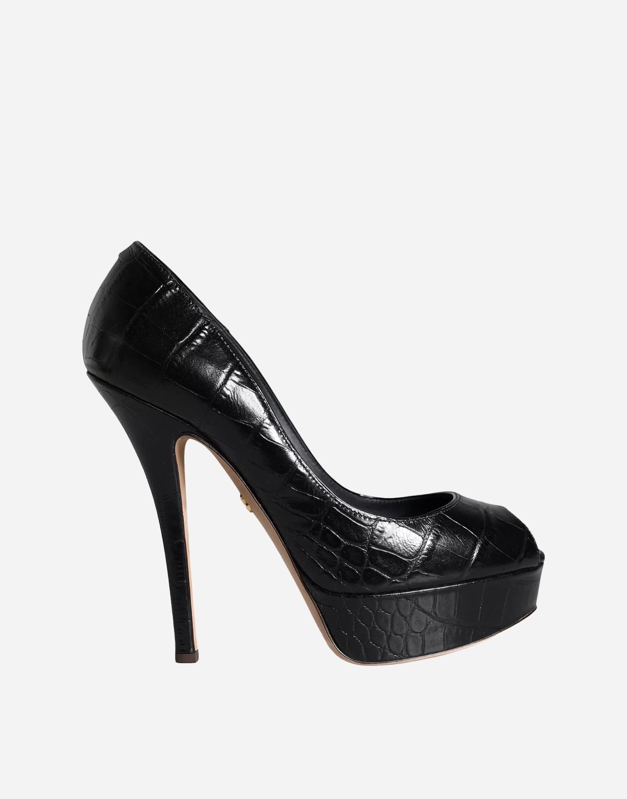 Dolce & Gabbana High-Heel Leather Pumps