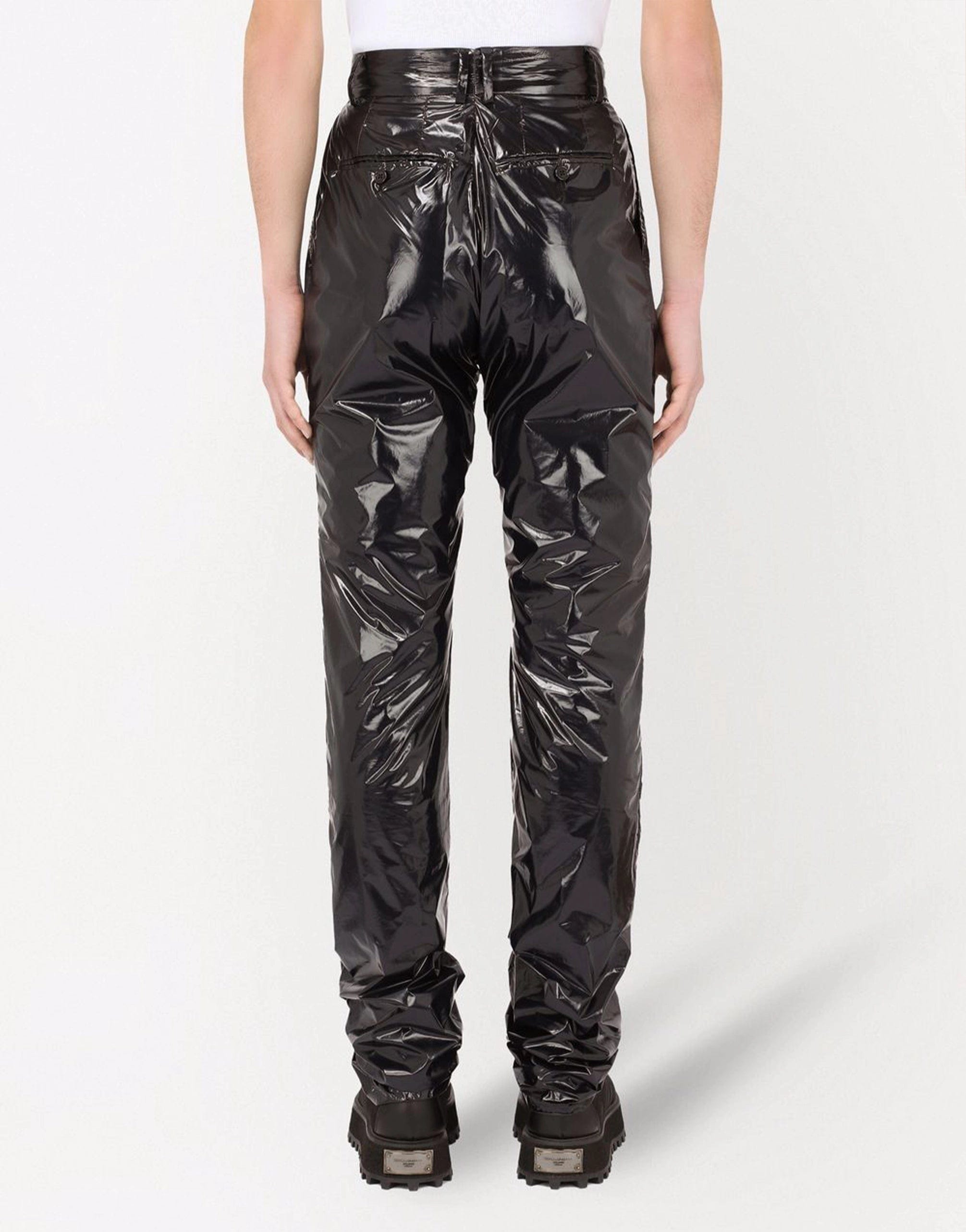 Dolce & Gabbana High-Shine Slim-Fit Pants