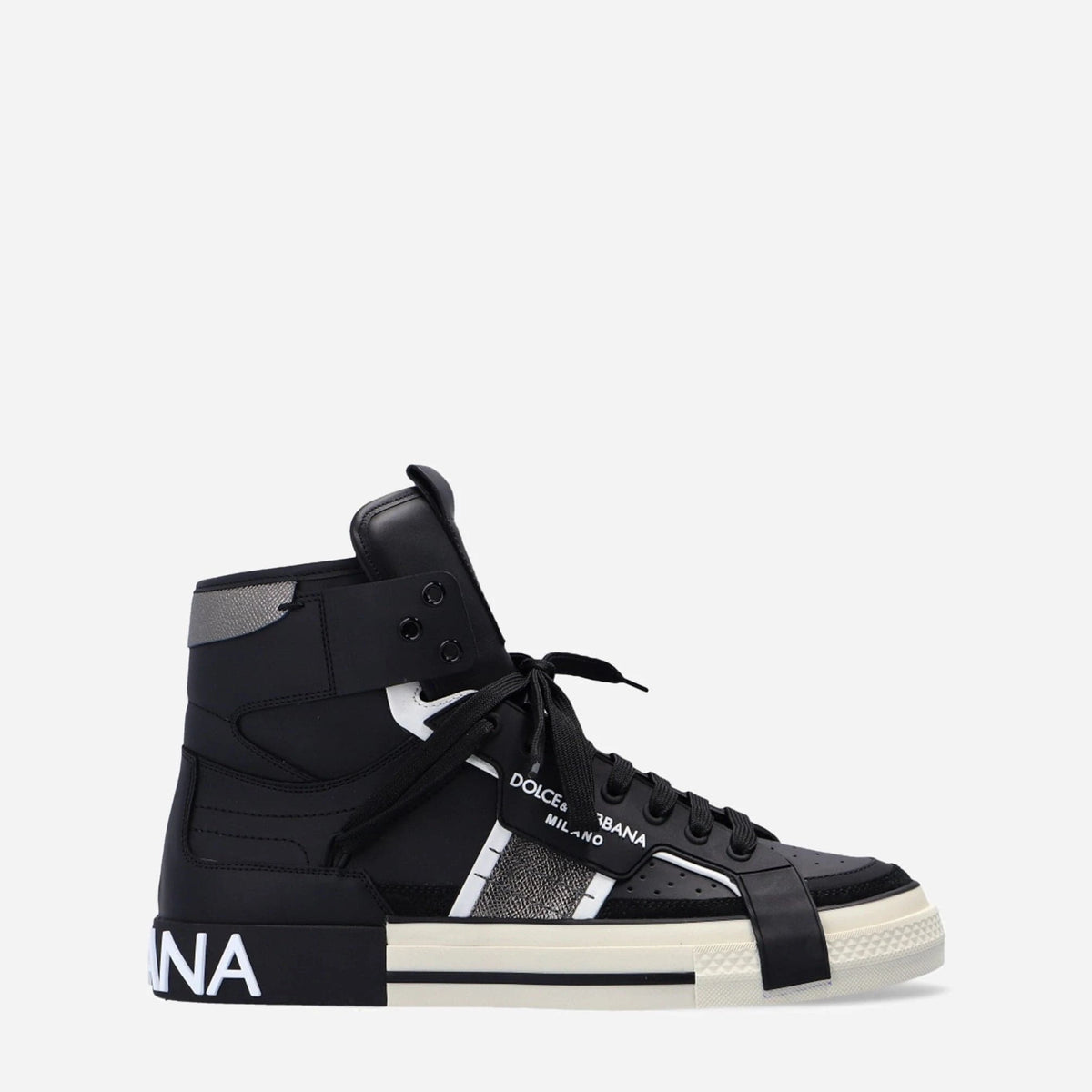 Dolce & Gabbana High-Top Lace-Up Sneakers | Sendegaro Dolce & Gabbana High-Top Lace-Up Sneakers | Sendegaro