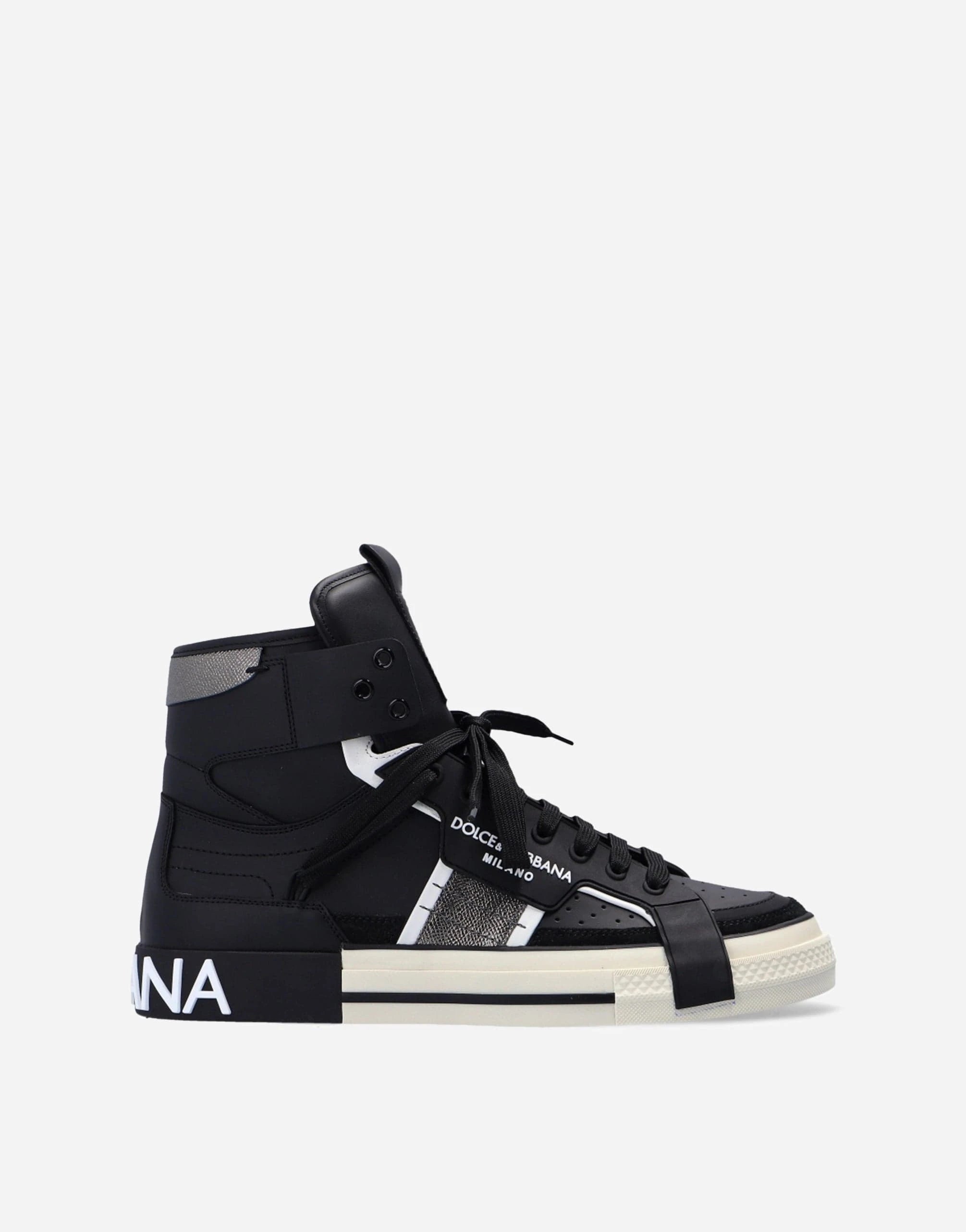 Dolce & Gabbana High-Top Lace-Up Sneakers | Sendegaro Dolce & Gabbana High-Top Lace-Up Sneakers | Sendegaro