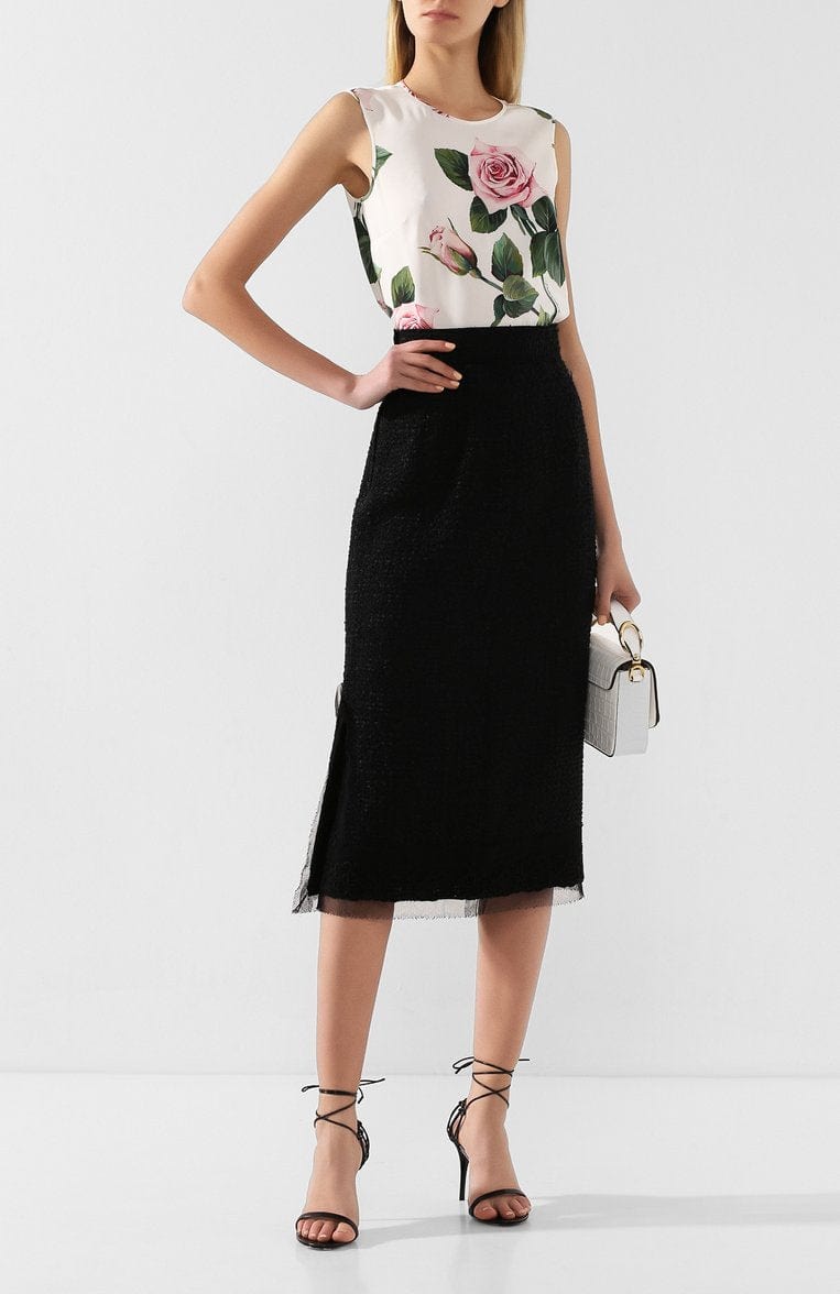 Dolce & Gabbana High-Waisted Midi Skirt