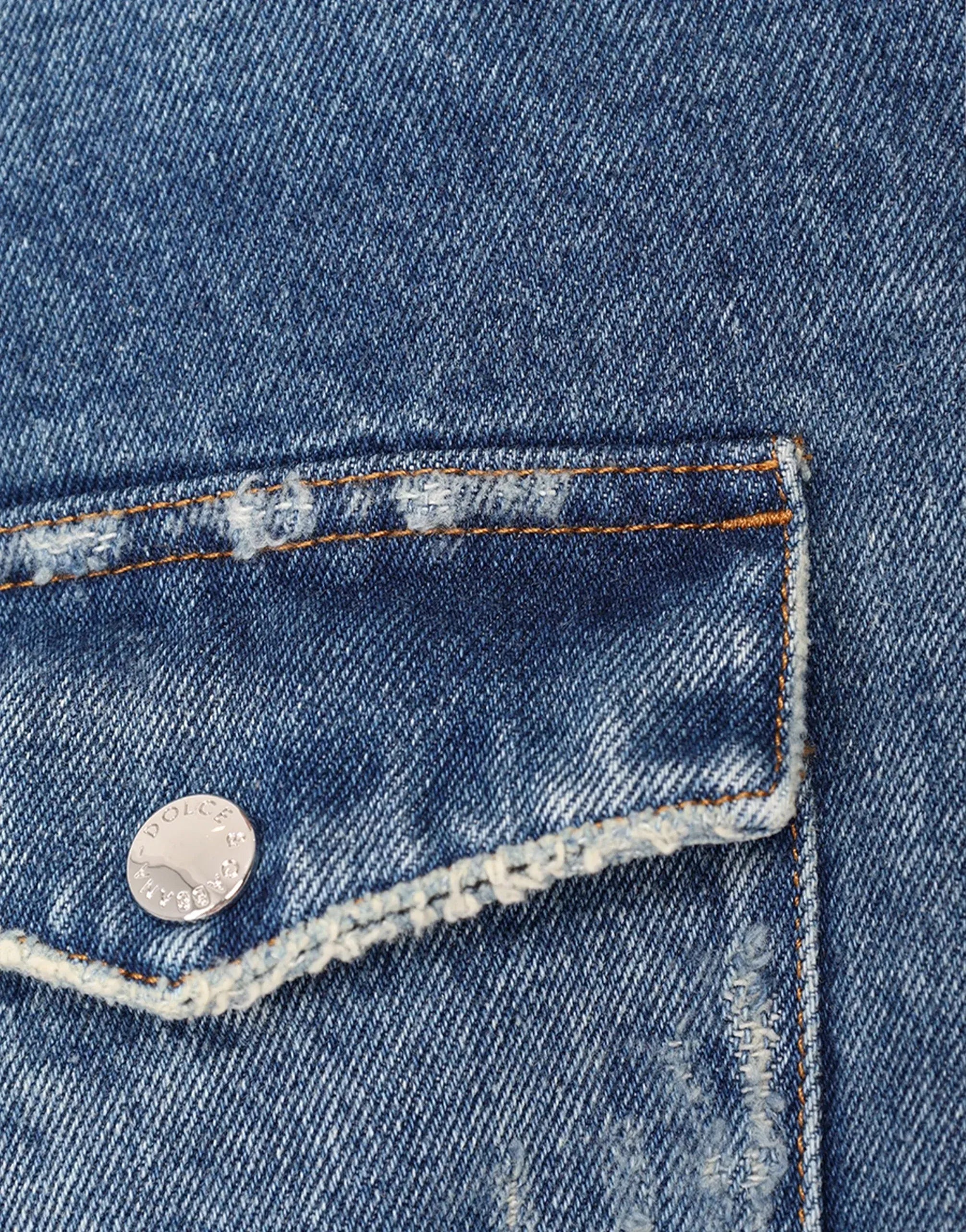 Dolce & Gabbana Hooded Denim Coat