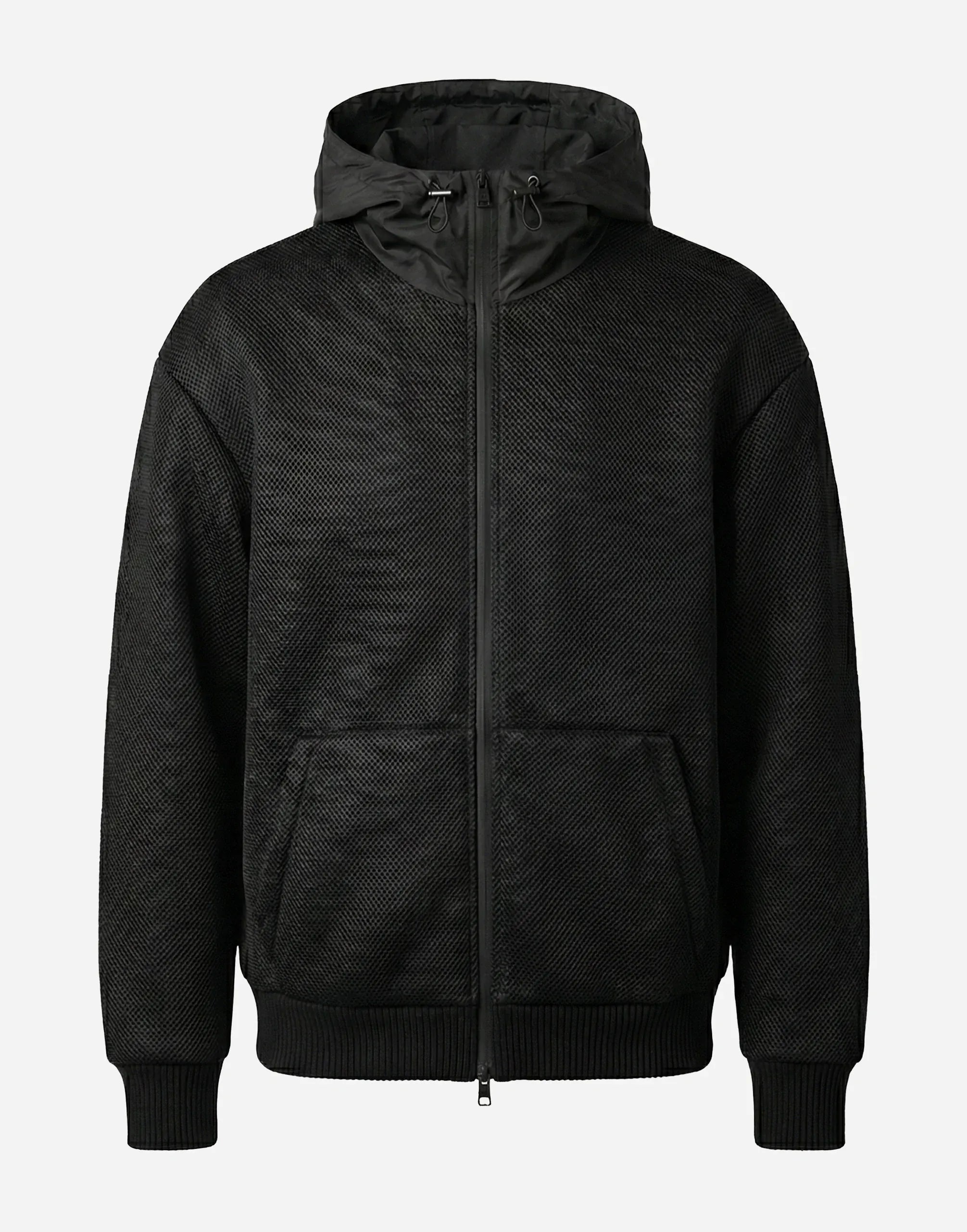 Dolce & Gabbana Hooded Mesh Zip Jacket