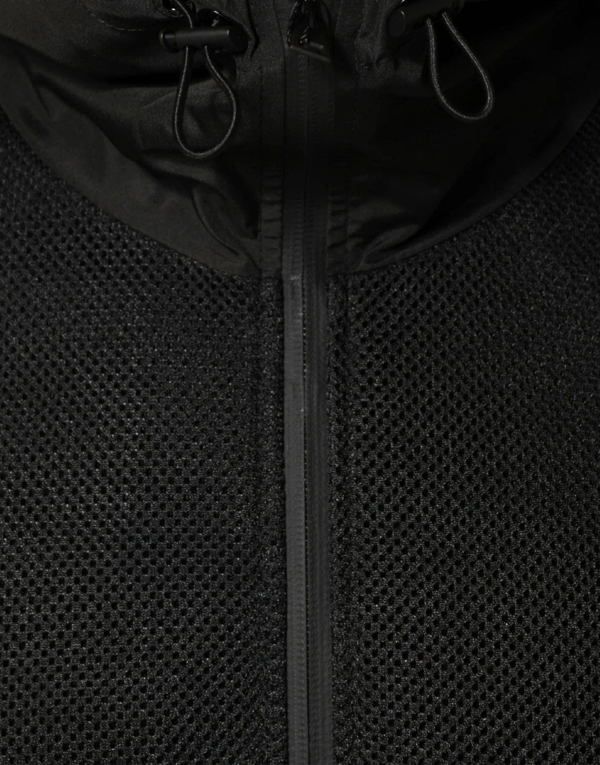 Dolce & Gabbana Hooded Mesh Zip Jacket