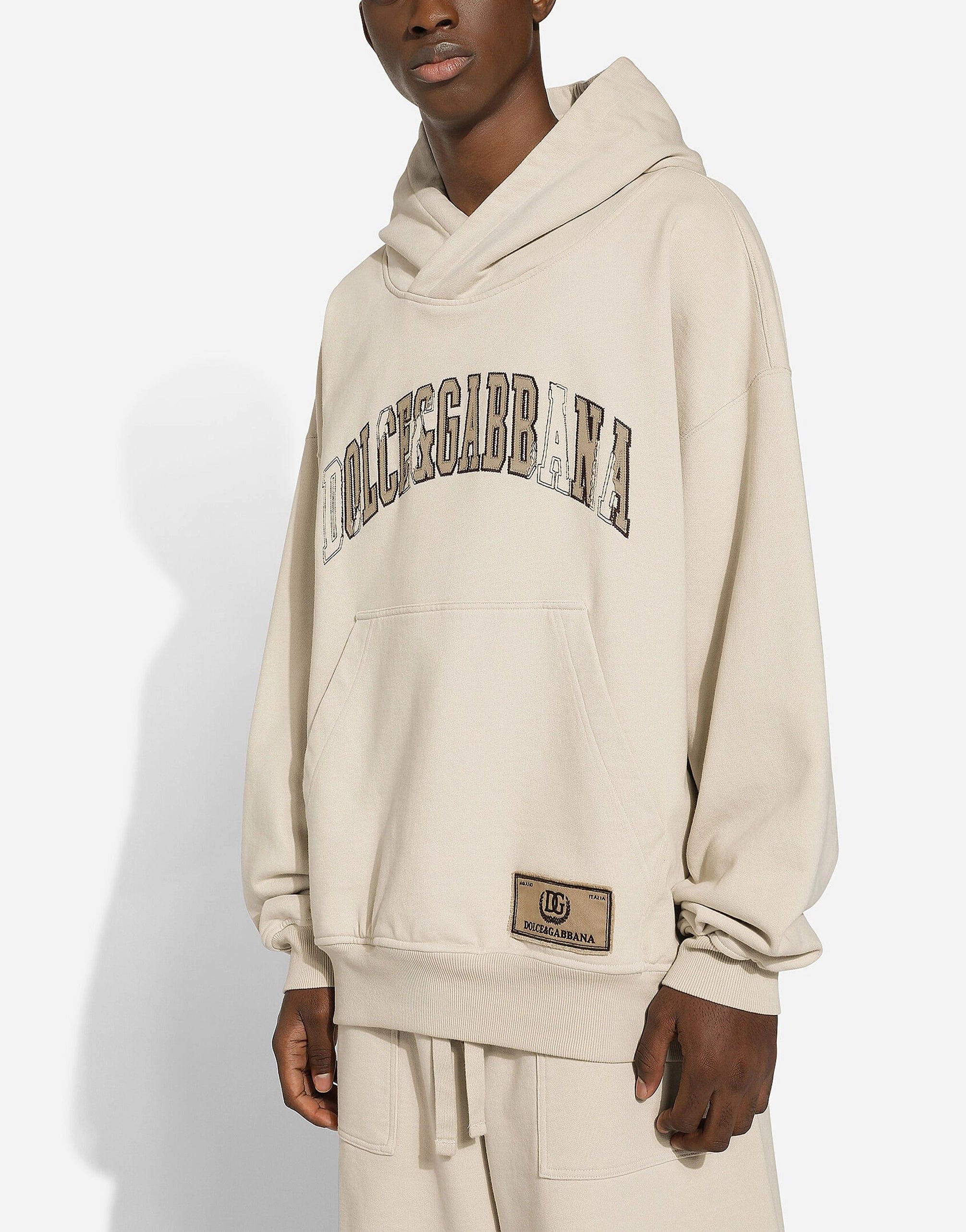 Dolce & Gabbana Hoodie With Logo Embroidery