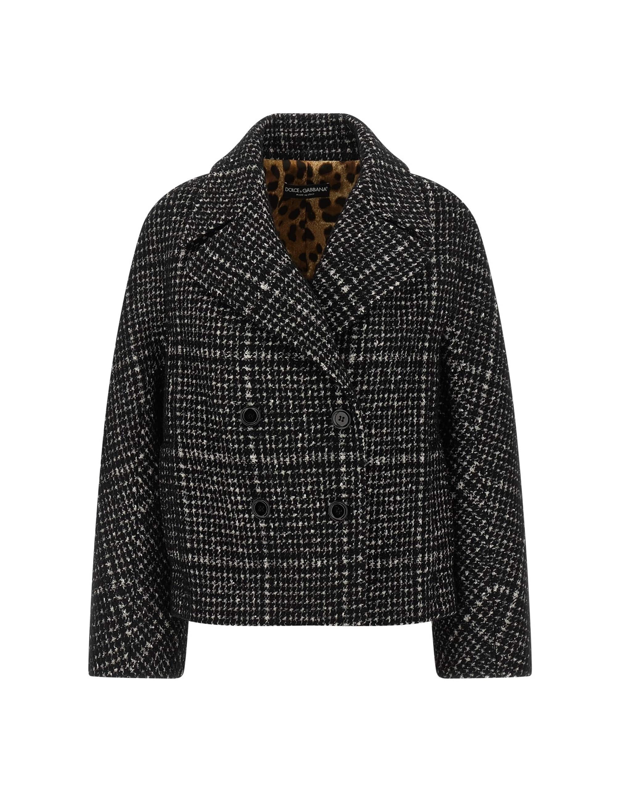 Dolce & Gabbana Dolce & Gabbana Houndstooth Caban Coat