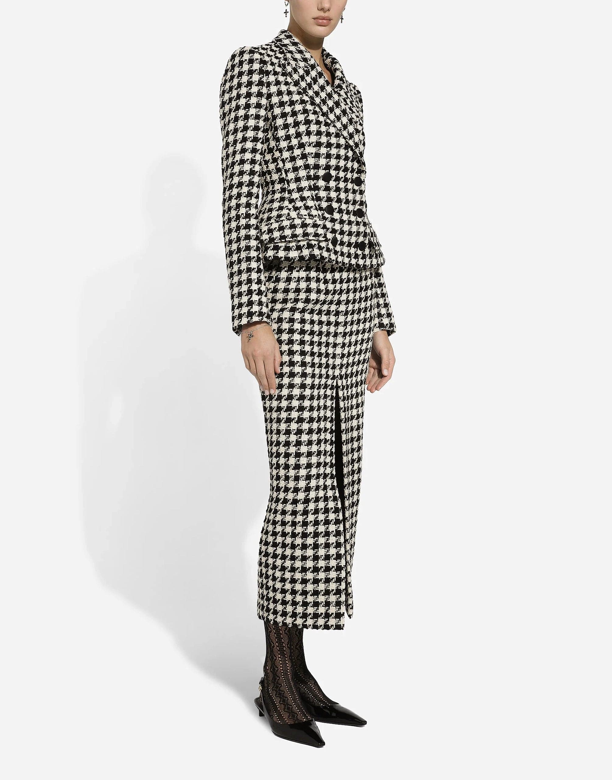 Dolce & Gabbana Houndstooth Check Skirt