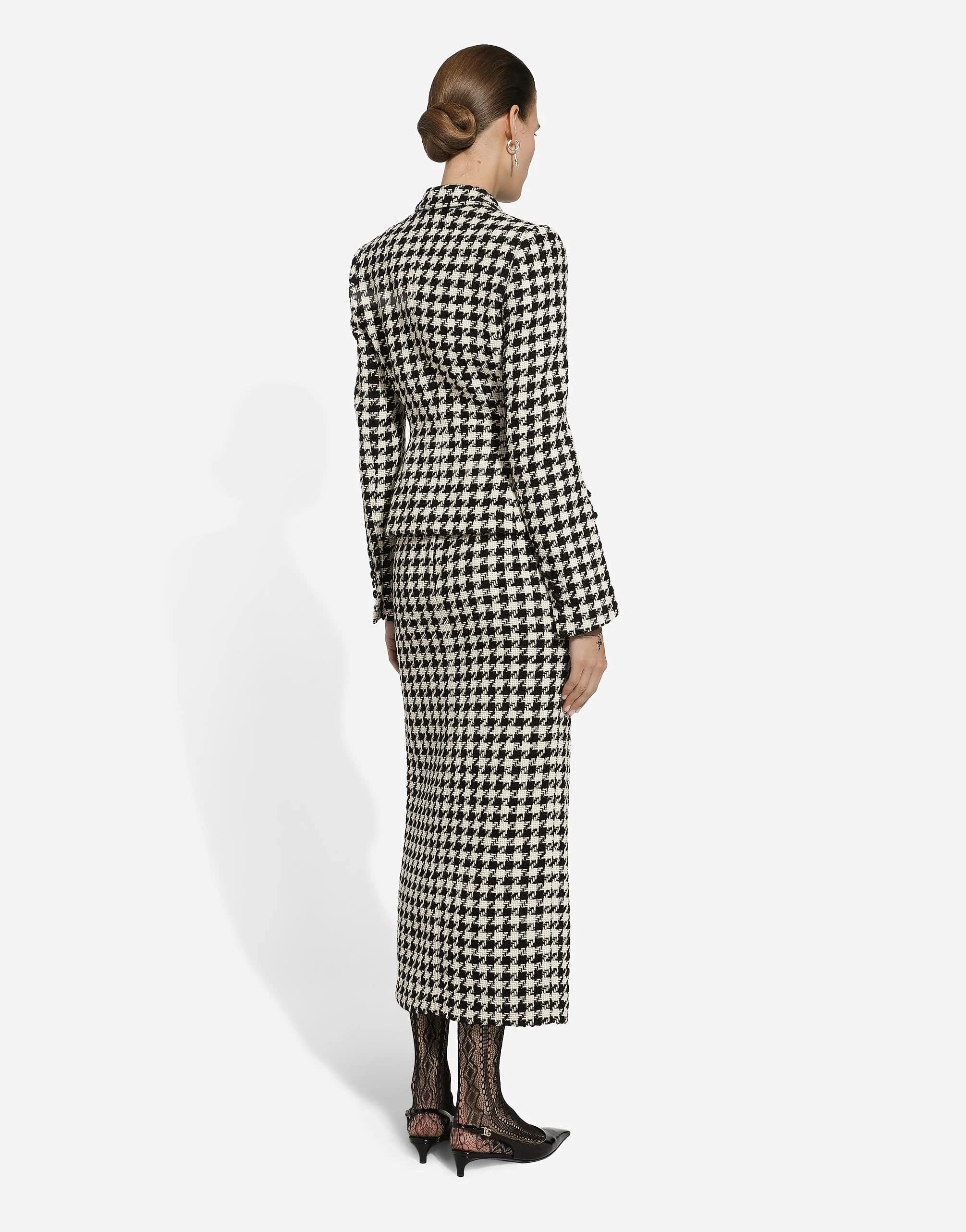 Dolce & Gabbana Houndstooth Check Skirt