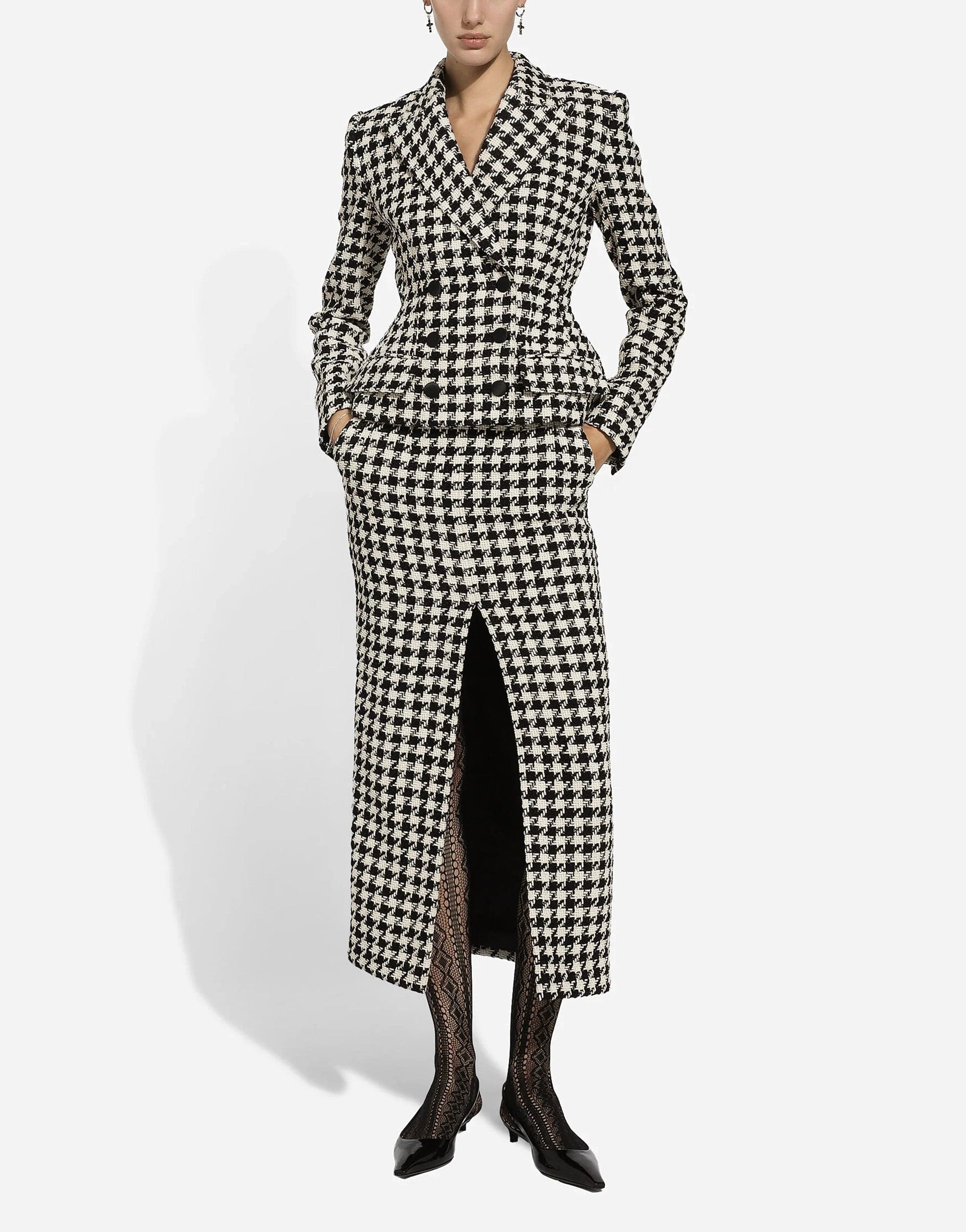 Dolce & Gabbana Houndstooth Check Skirt