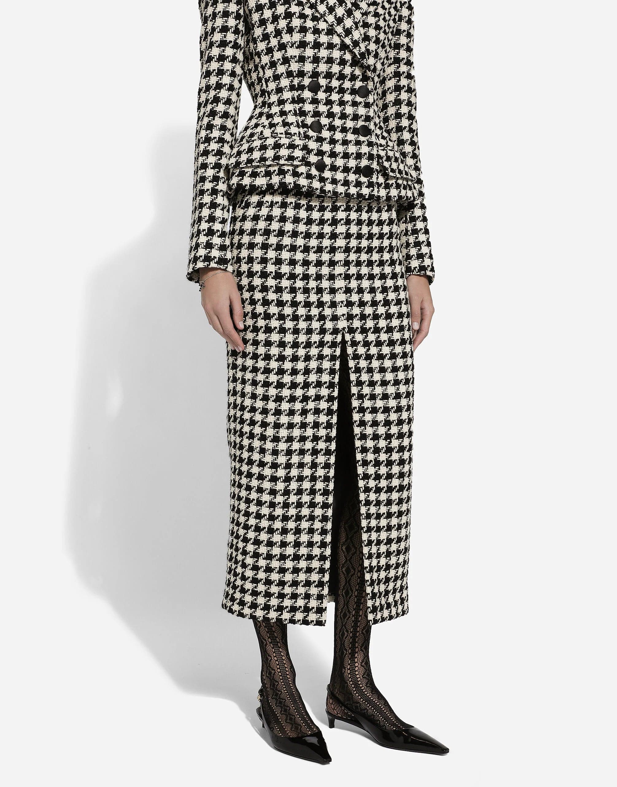 Dolce & Gabbana Houndstooth Check Skirt