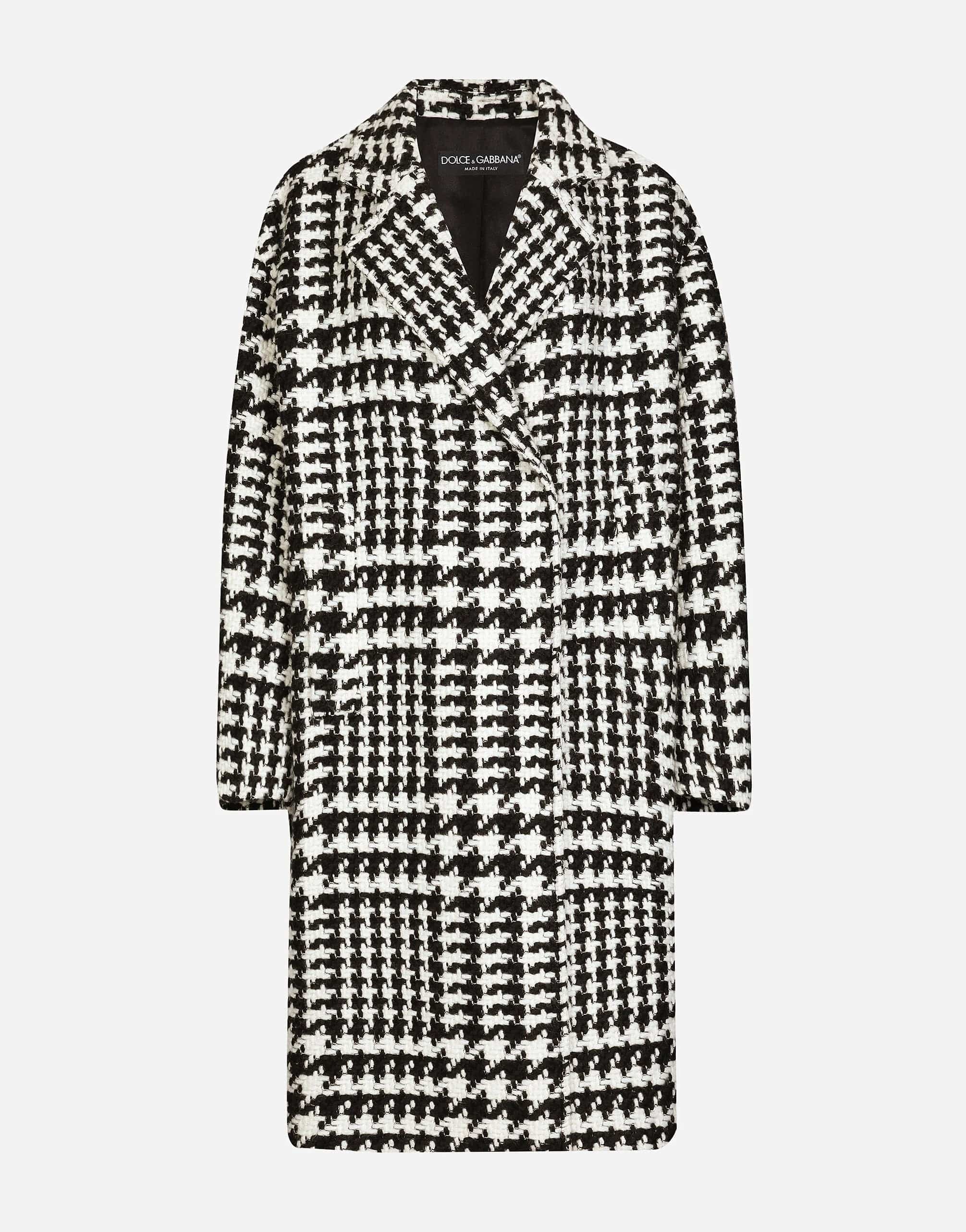 Dolce & Gabbana Houndstooth-Pattern Coat