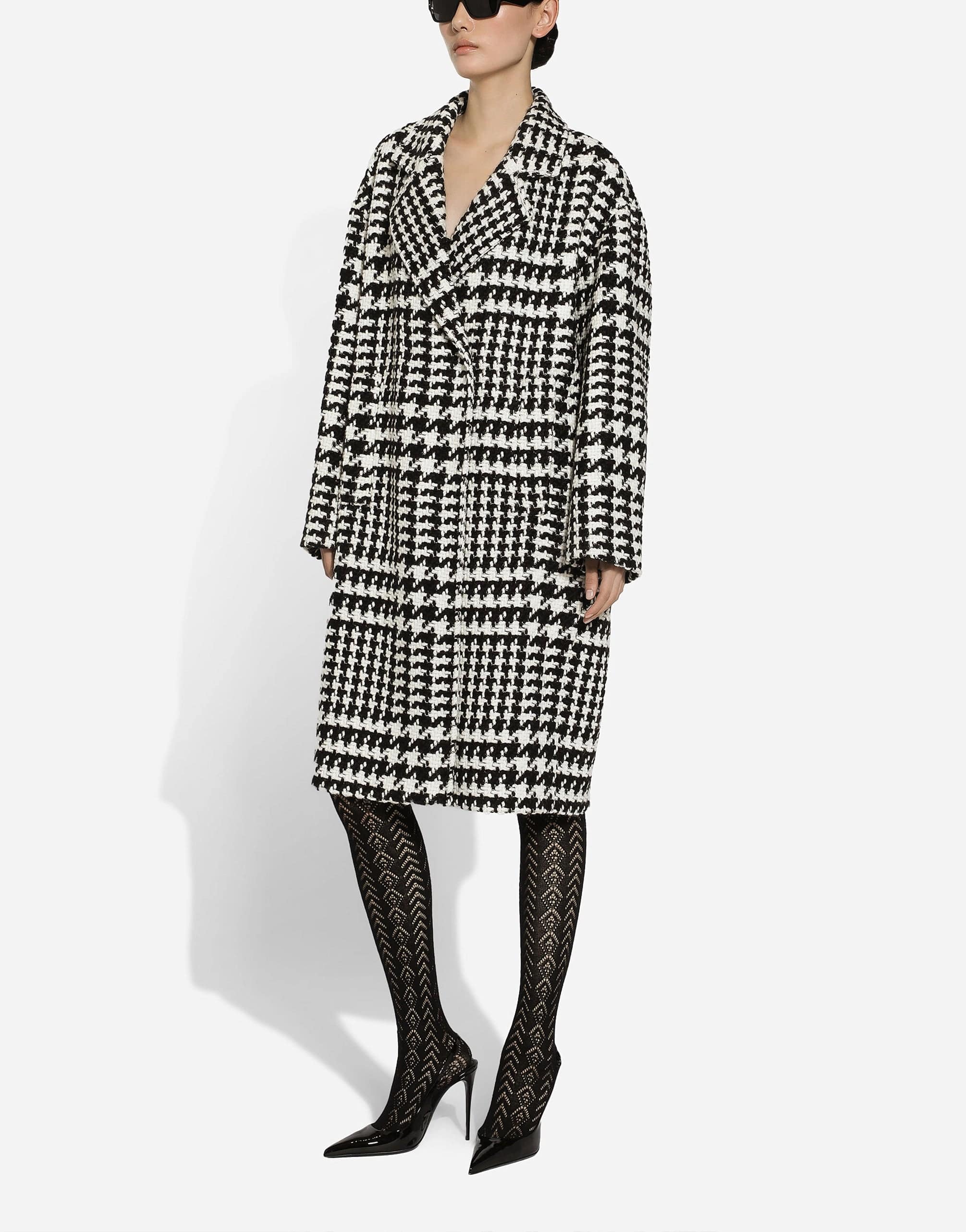 Dolce & Gabbana Houndstooth-Pattern Coat