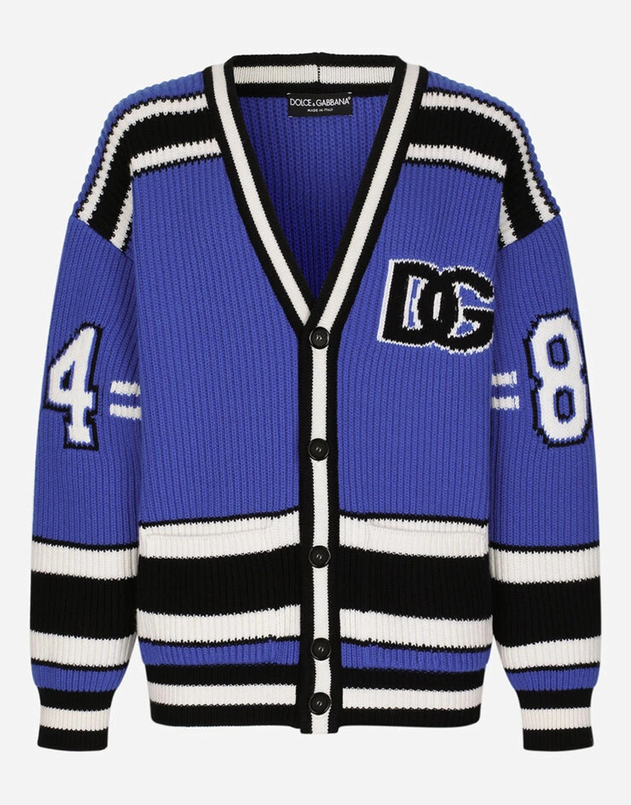 Dolce & Gabbana Inlaid DG Logo Cotton Cardigan | Sendegaro CA Dolce & Gabbana Inlaid DG Logo Cotton Cardigan | Sendegaro CA