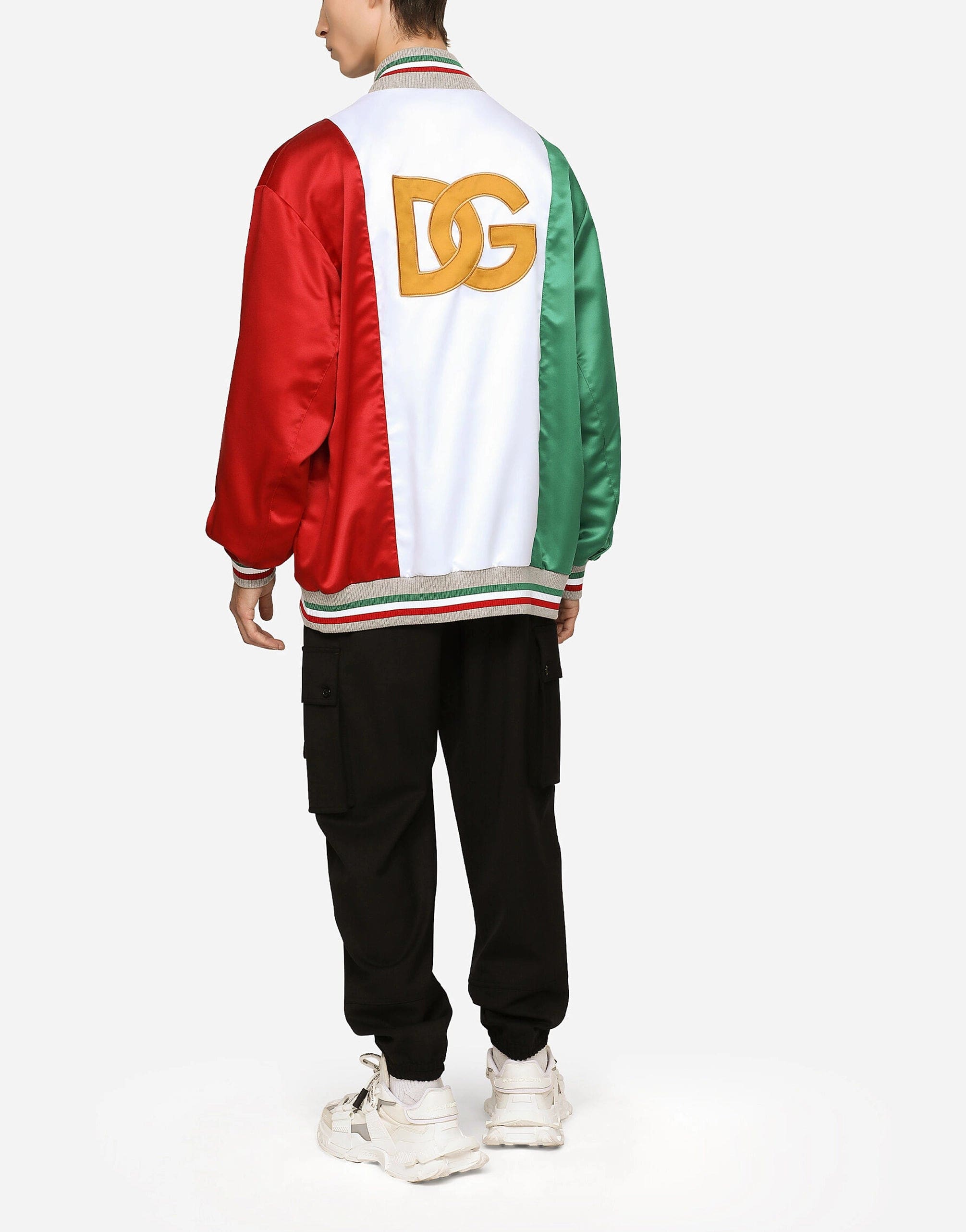 Dolce & Gabbana Italia Color-Block Bomber Jacket