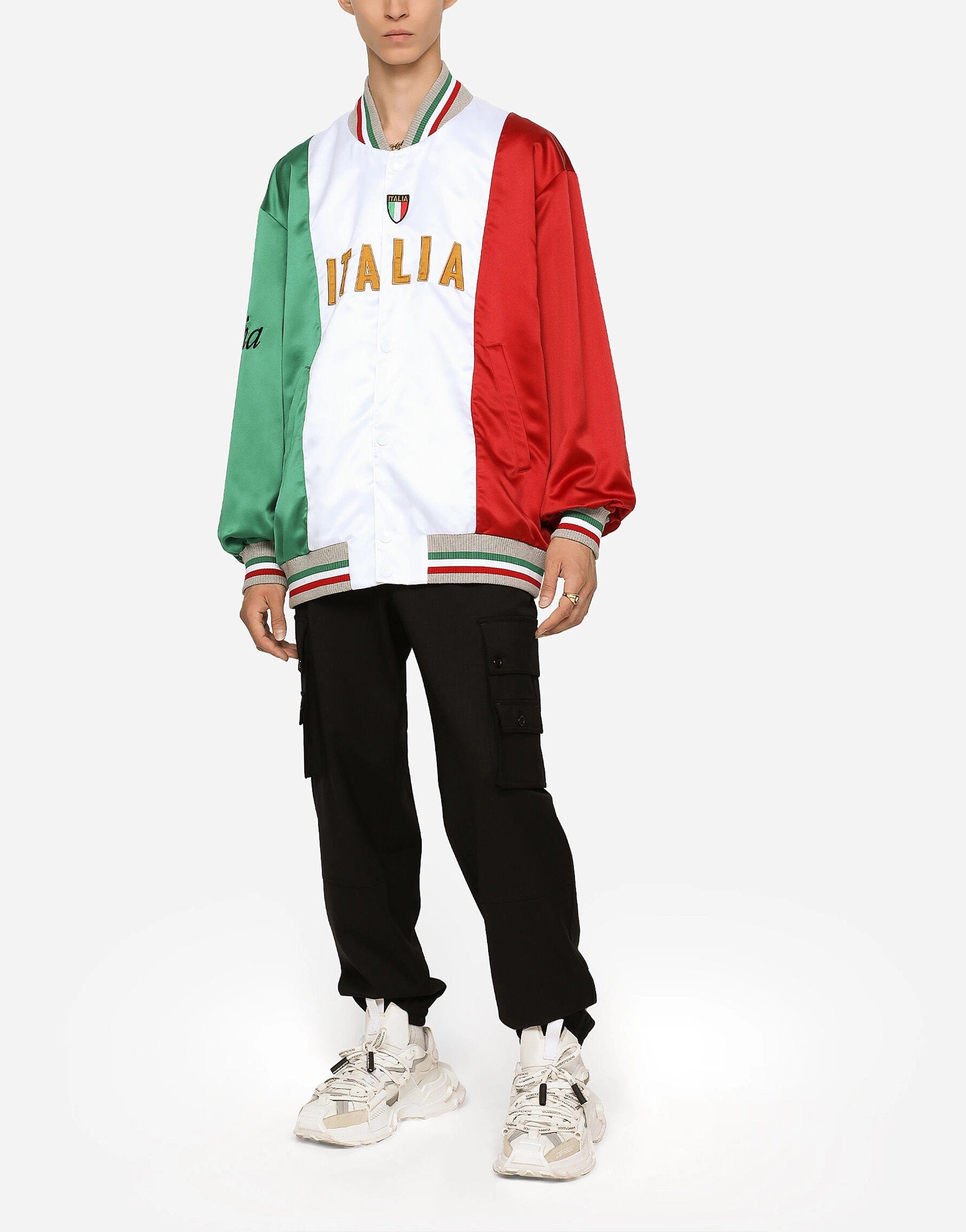 Dolce & Gabbana Italia Color-Block Bomber Jacket | Sendegaro ES Dolce & Gabbana Italia Color-Block Bomber Jacket | Sendegaro ES