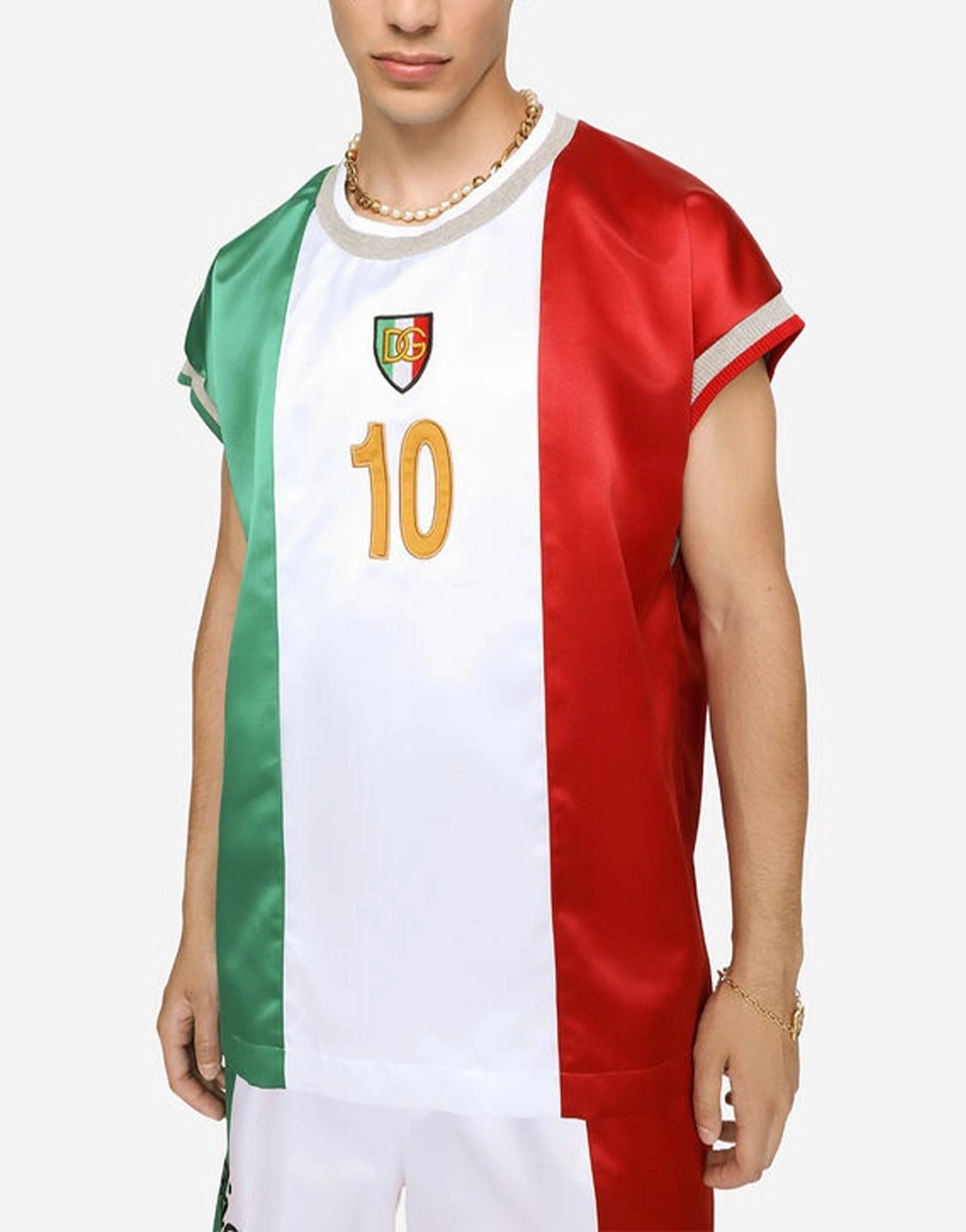 Dolce & Gabbana イタリアDGロゴサテンTシャツ | Sendegaro US Dolce & Gabbana イタリアDGロゴサテンTシャツ | Sendegaro US