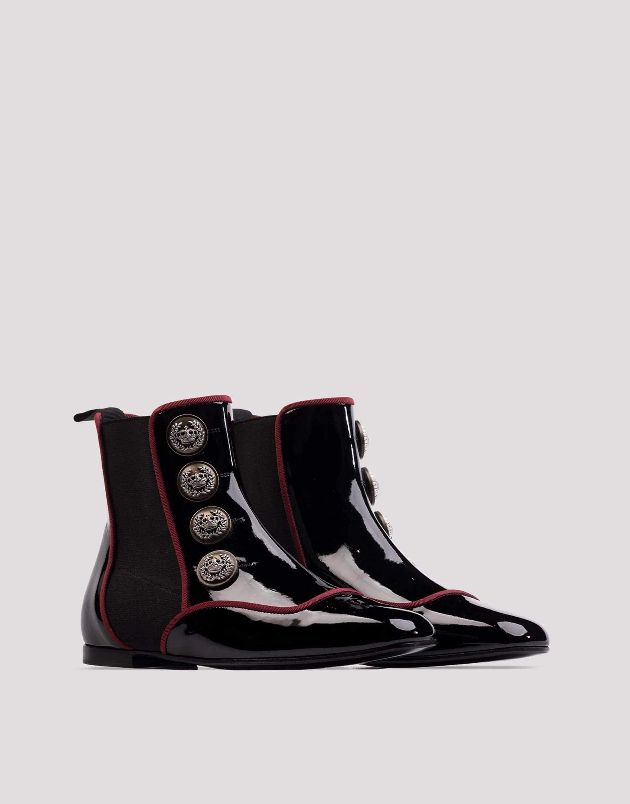 Dolce & Gabbana Jackie Button-Embellished Chelsea Boots