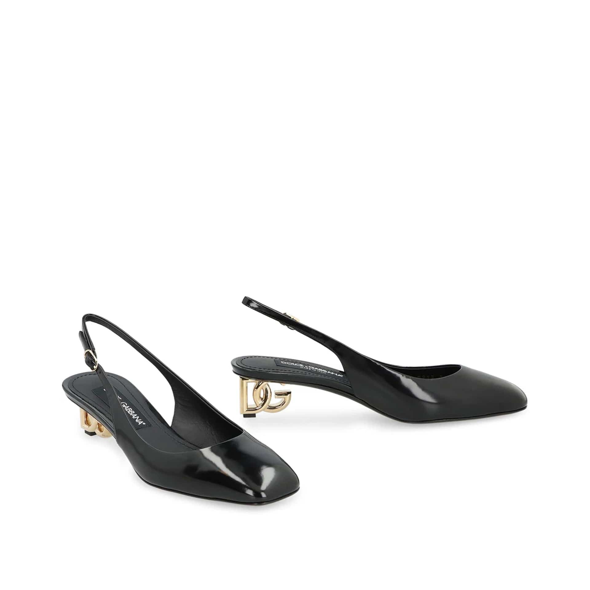 Dolce & Gabbana ジャッキー パテント スリングバック パンプス