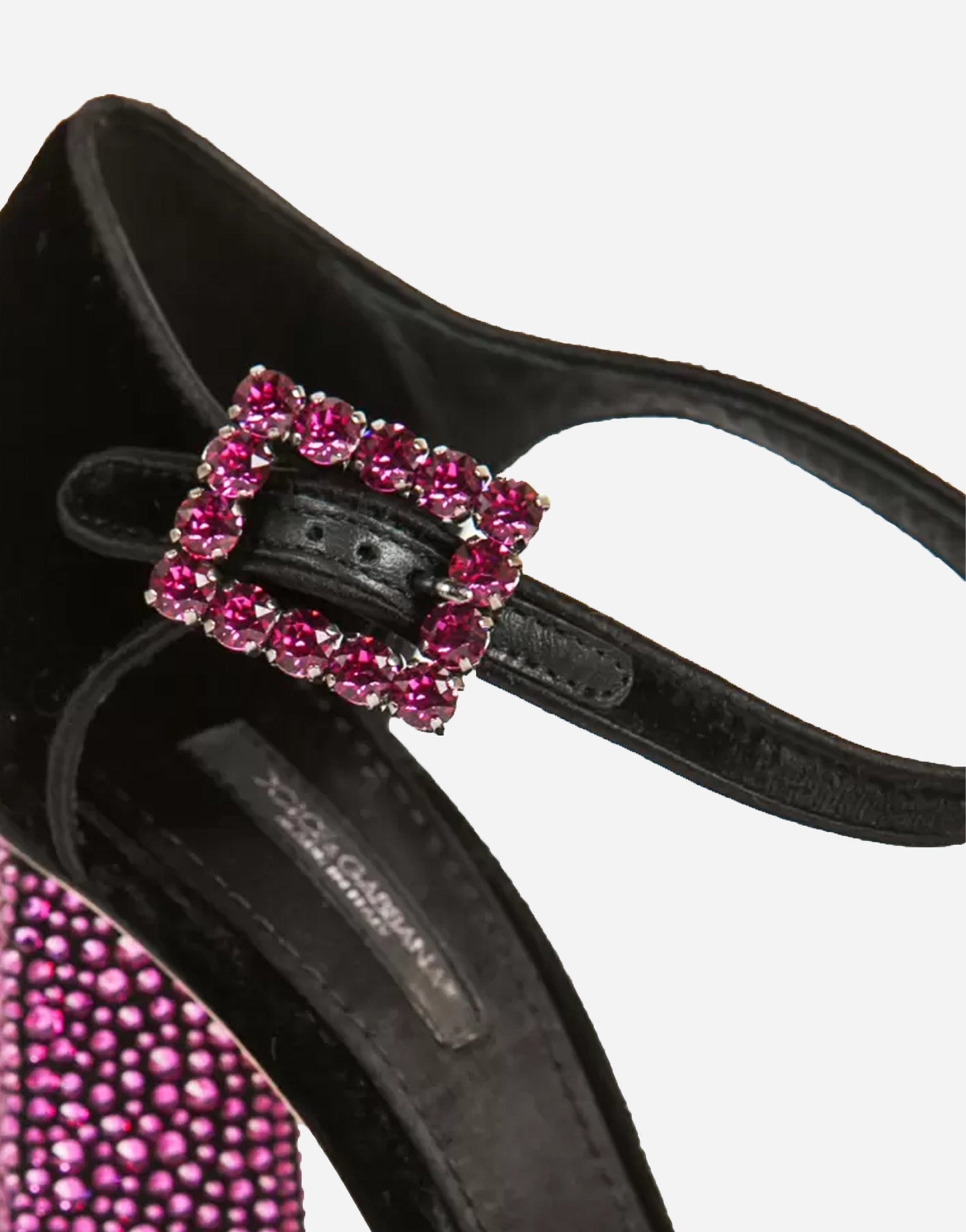 Dolce & Gabbana Jackie Velvet Pumps With Embellishment