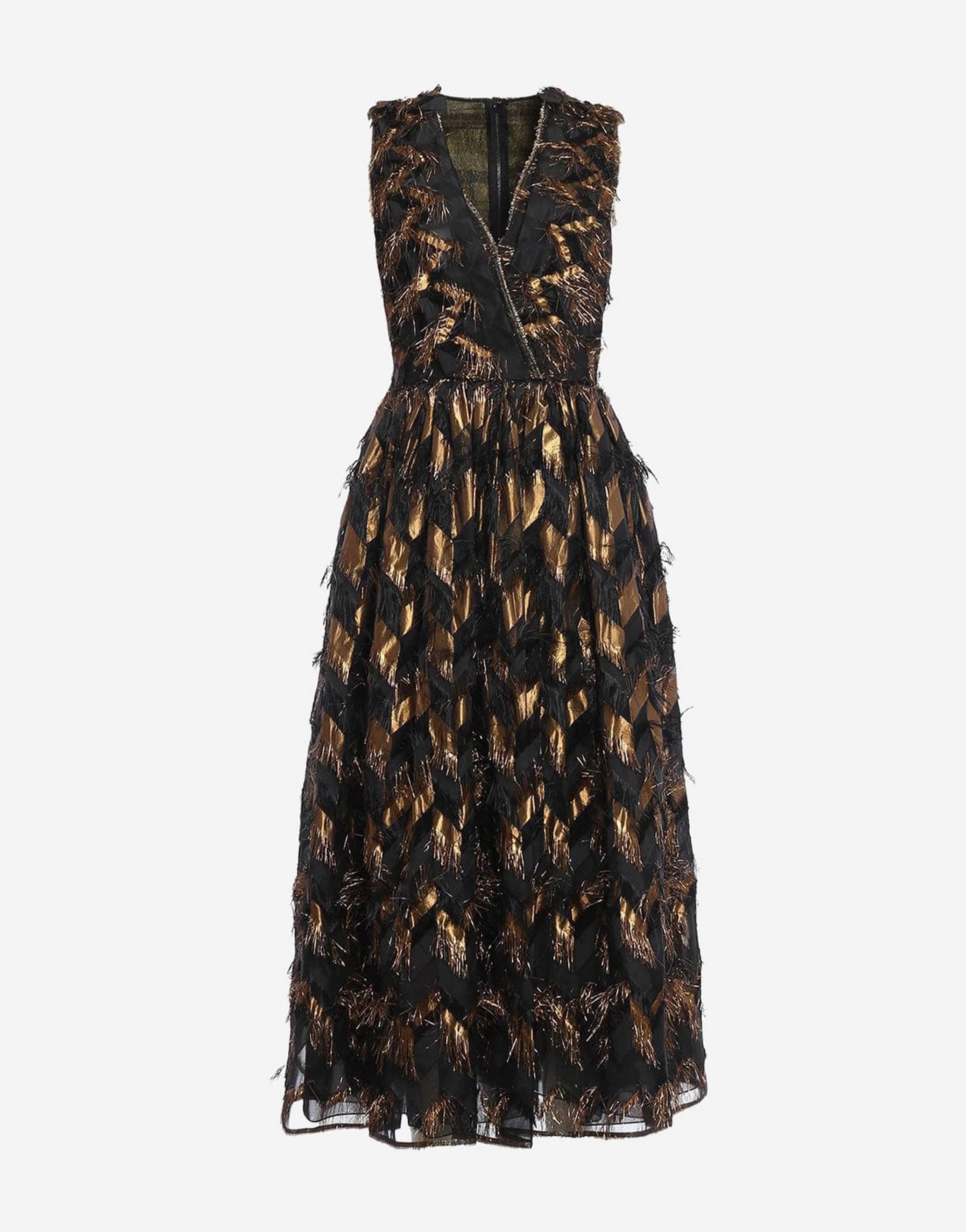 Dolce & Gabbana Jacquard A-Line Maxi Dress