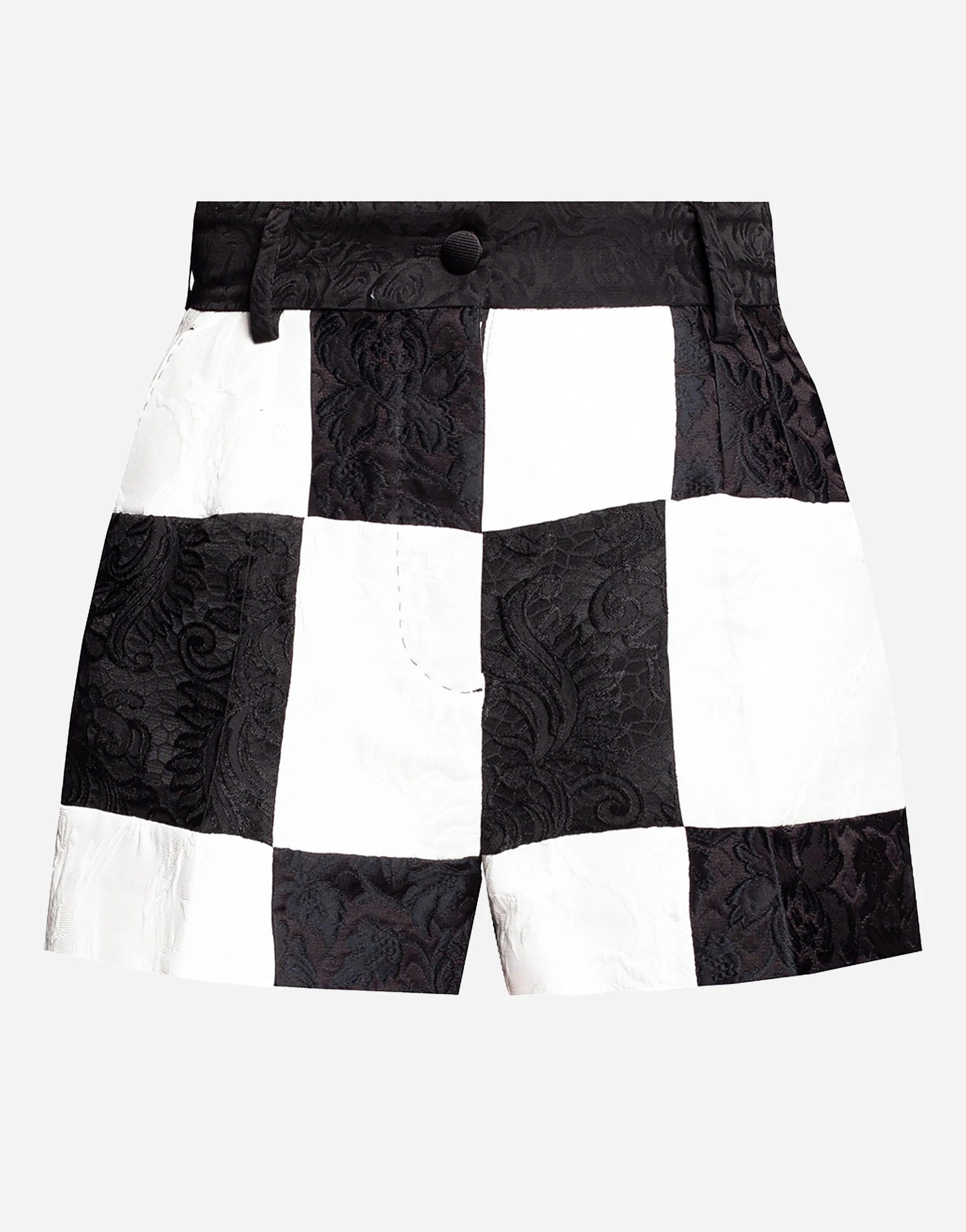 Dolce & Gabbana Jacquard Checkered Shorts
