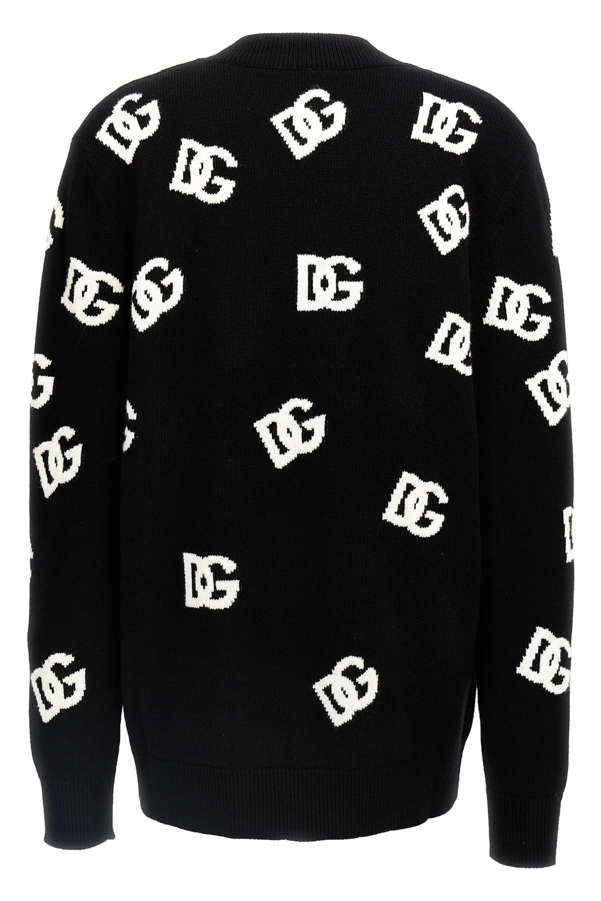 T*Y様 DOLCE&GABBANA カーディガン サイズ52 ブラック プレー Dolce & Gabbana Jacquard Logo Cardigan | Sendegaro