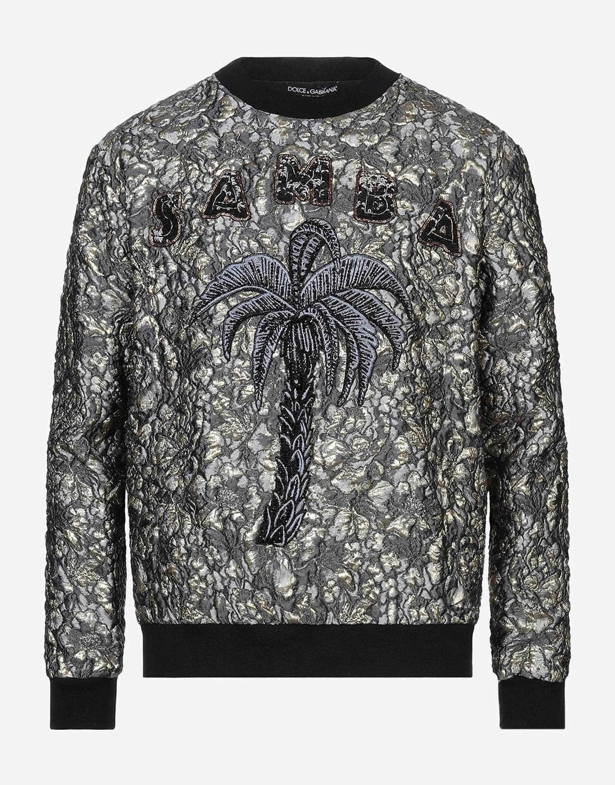 Dolce & Gabbana Jacquard Samba-Embellished Sweatshirt