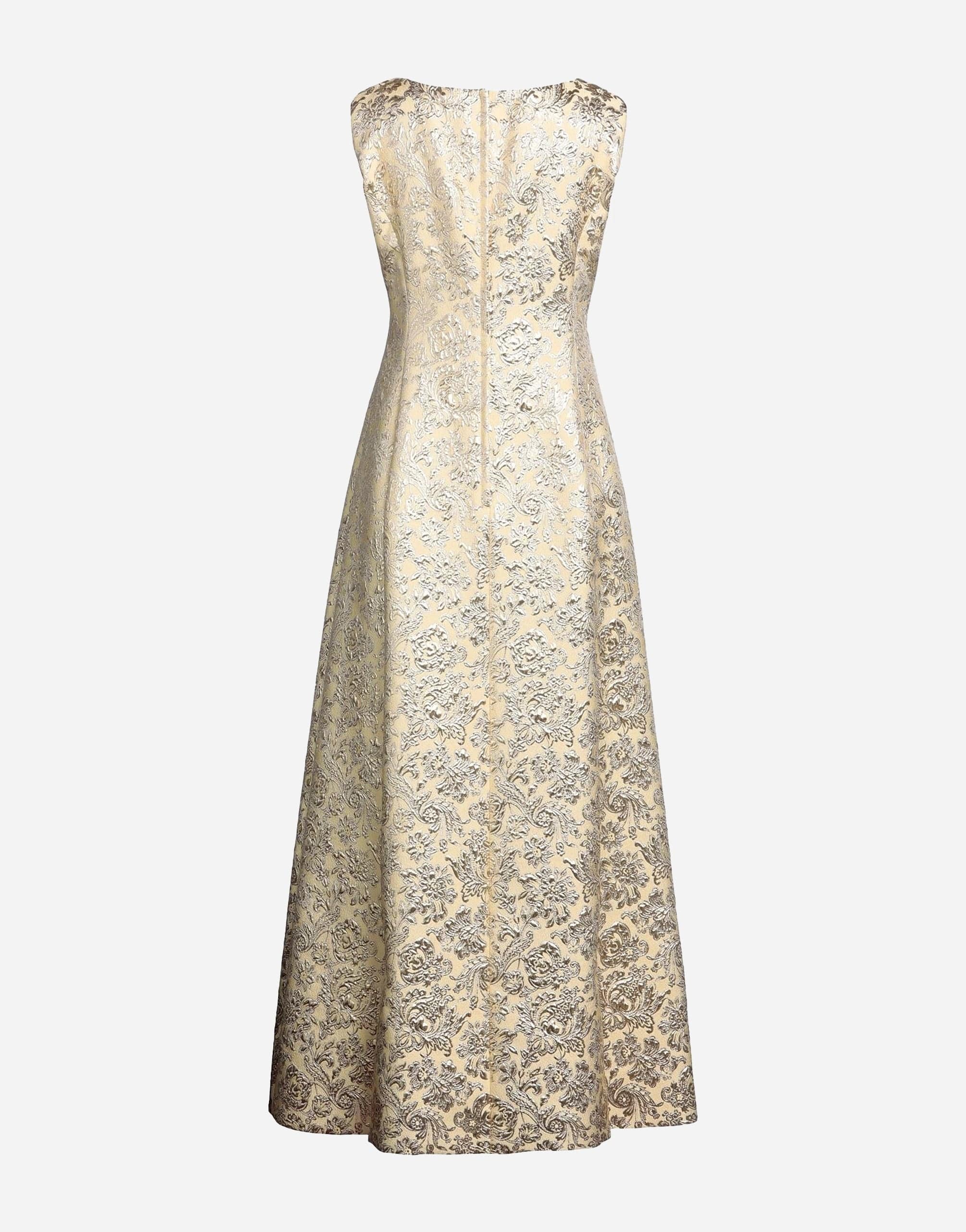 Dolce & Gabbana Jacquard Sheath Long Dress