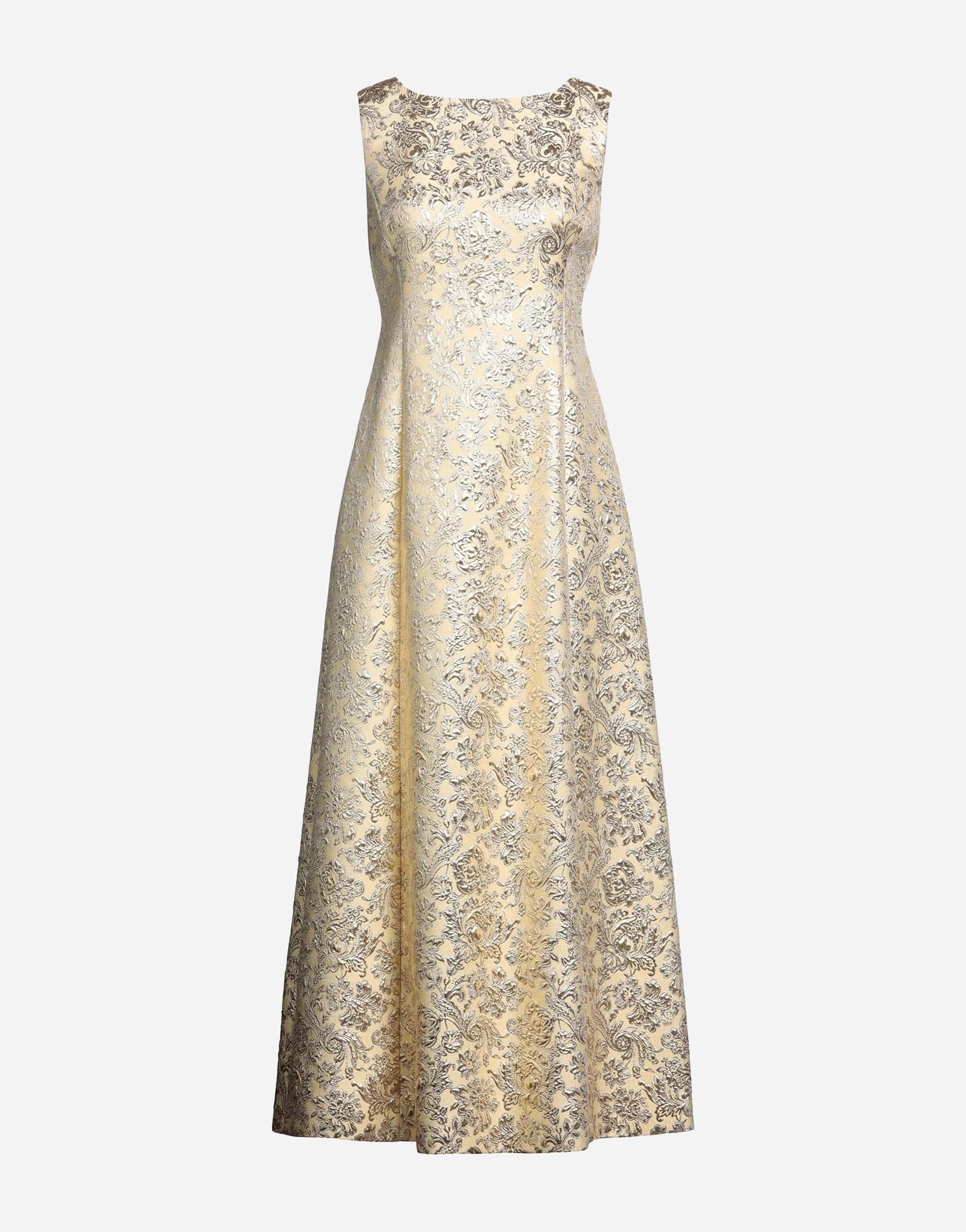 Dolce & Gabbana Jacquard Sheath Long Dress