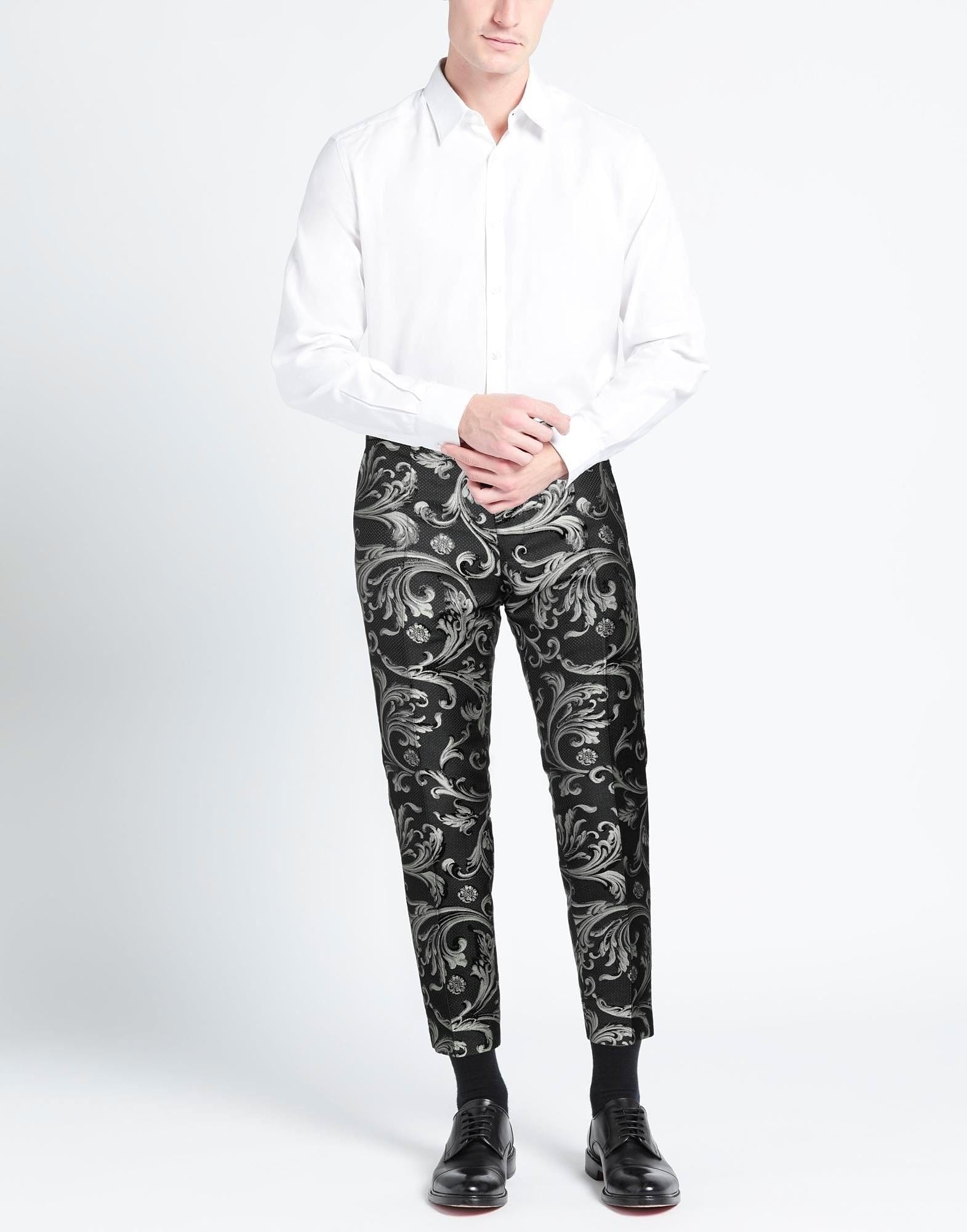 Dolce & Gabbana Jacquard Slim-Fit Pants