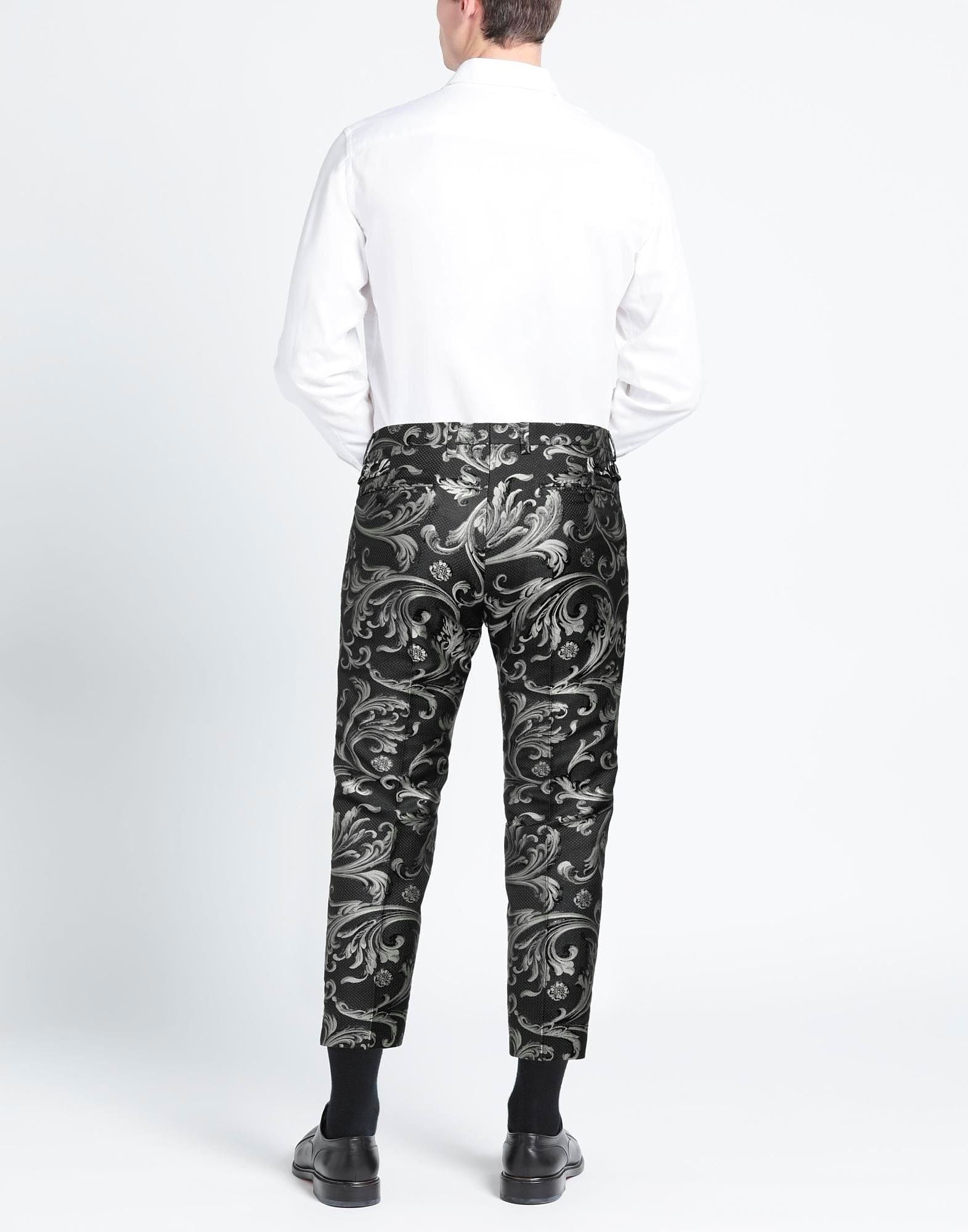 Dolce & Gabbana Jacquard Slim-Fit Pants