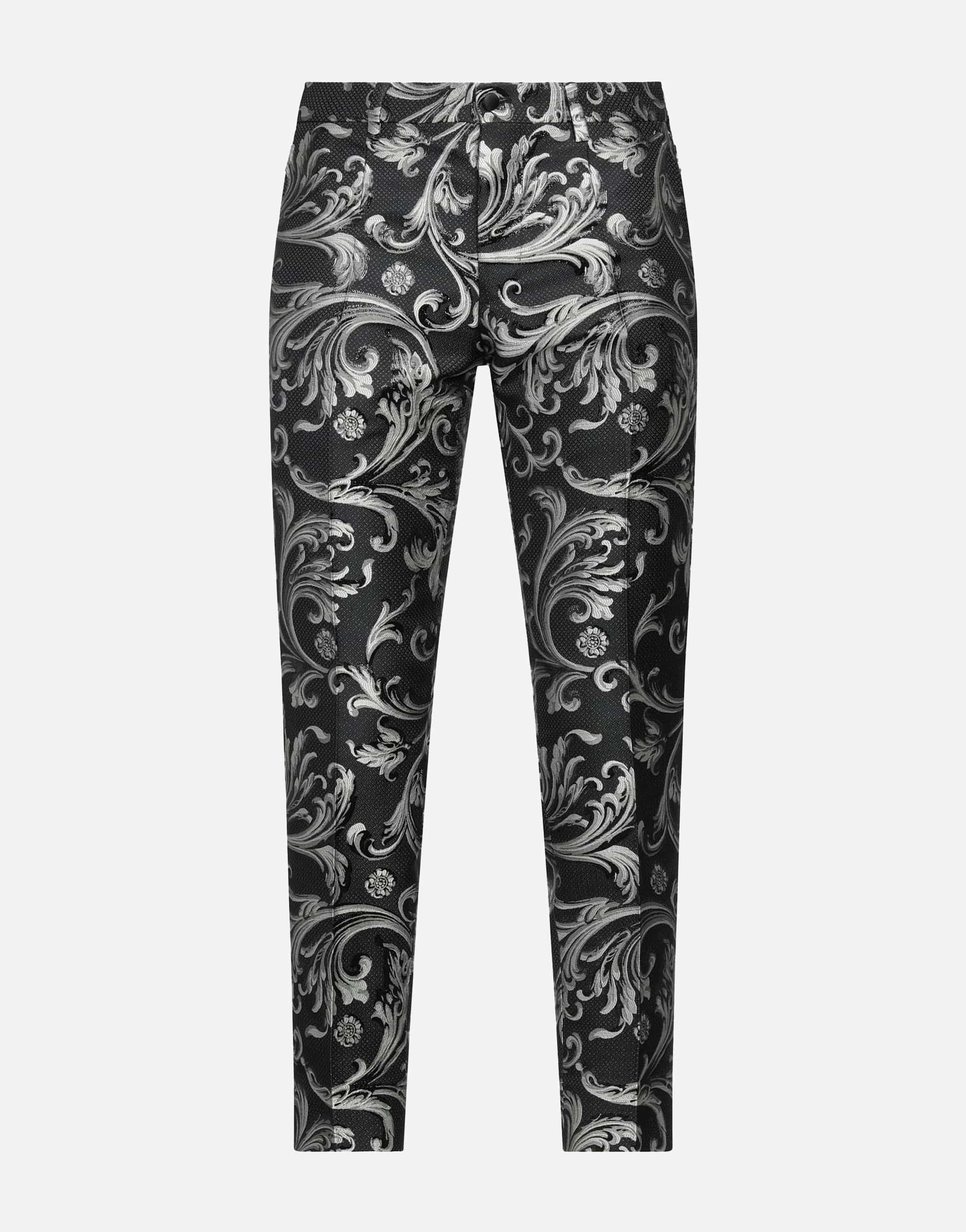 Dolce & Gabbana Jacquard Slim-Fit Pants