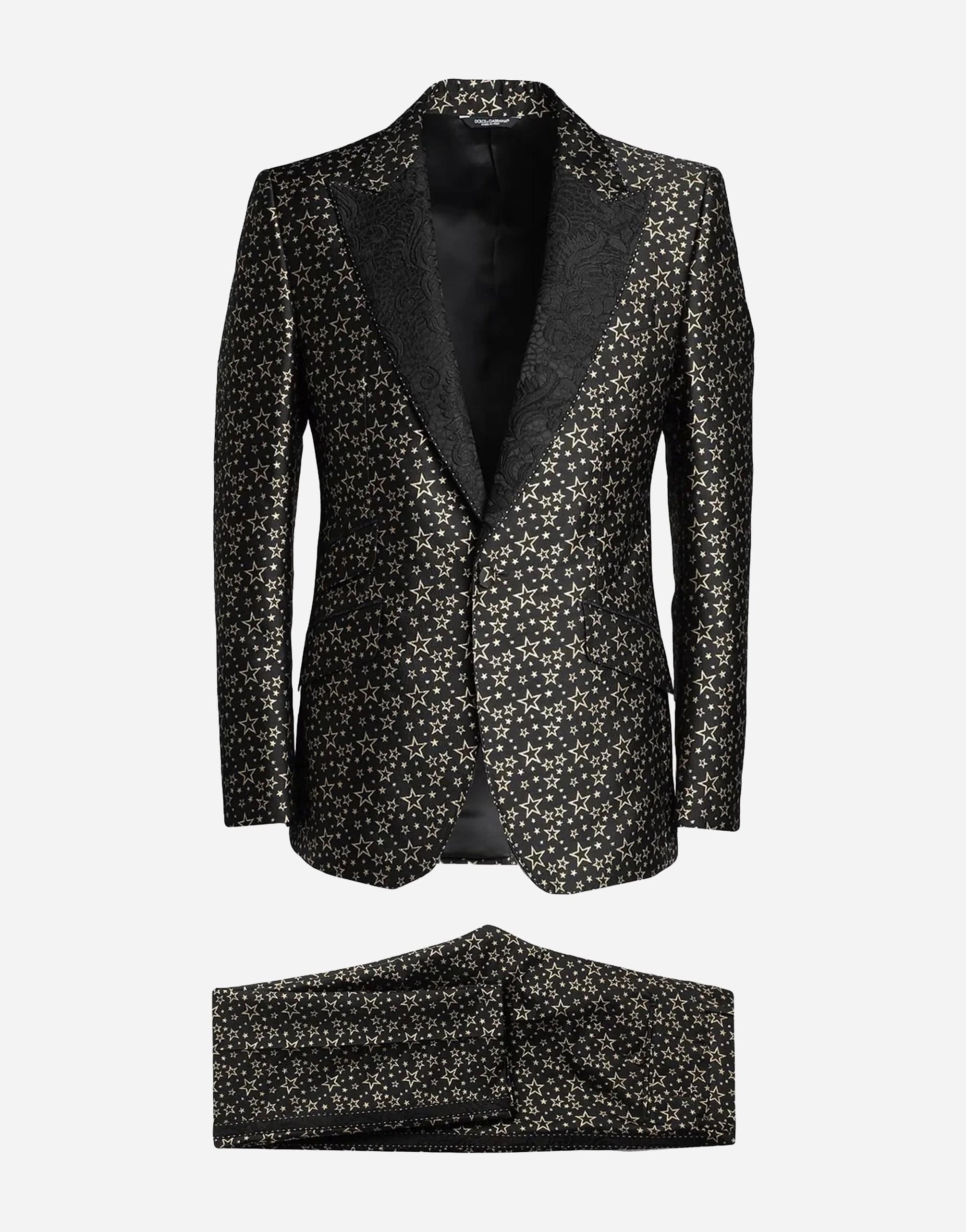 Dolce & Gabbana Jacquard Star Print Two-Piece Suit Dolce & Gabbana Jacquard Star Print Two-Piece Suit