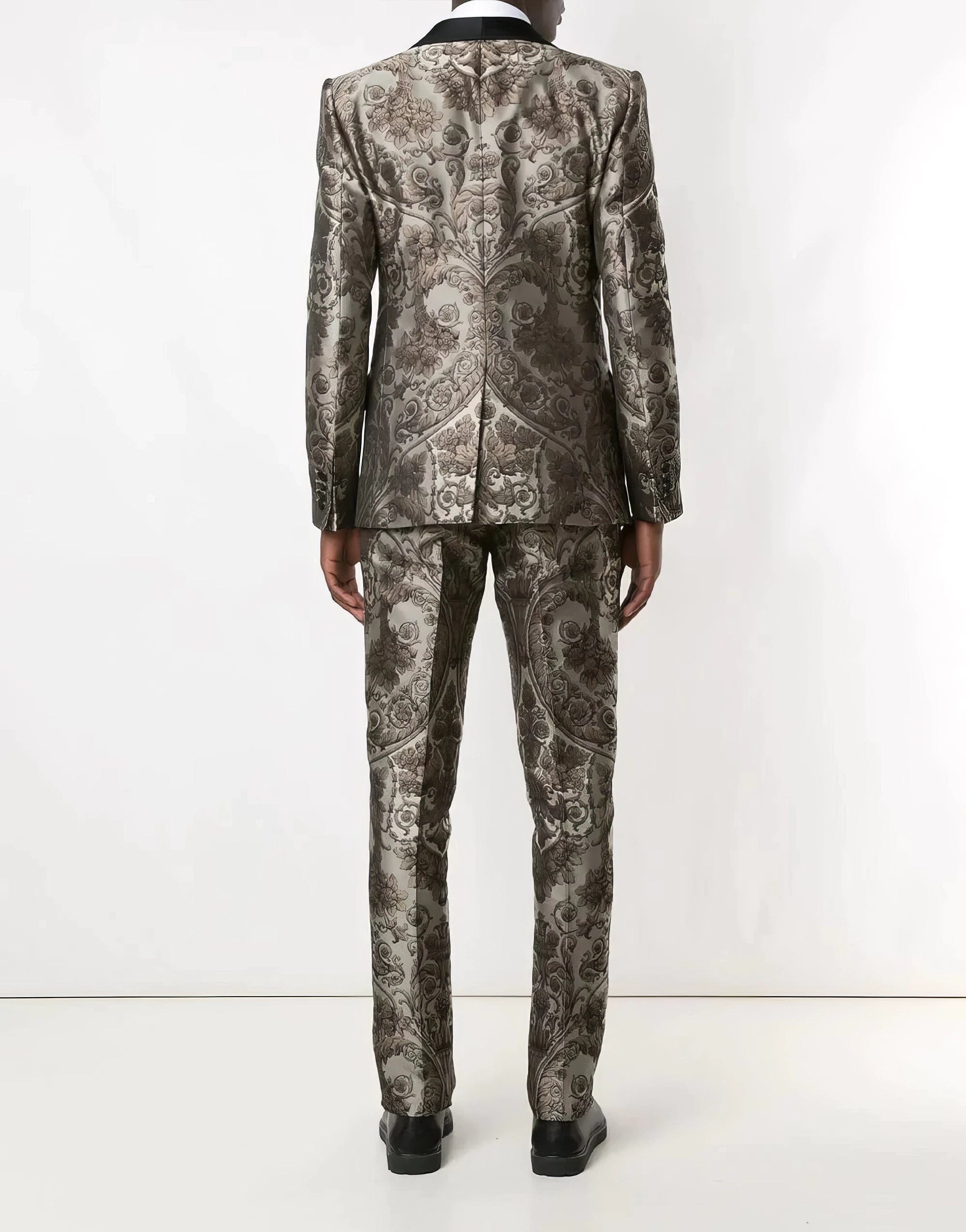 Dolce & Gabbana Jacquard Three-Piece Suit