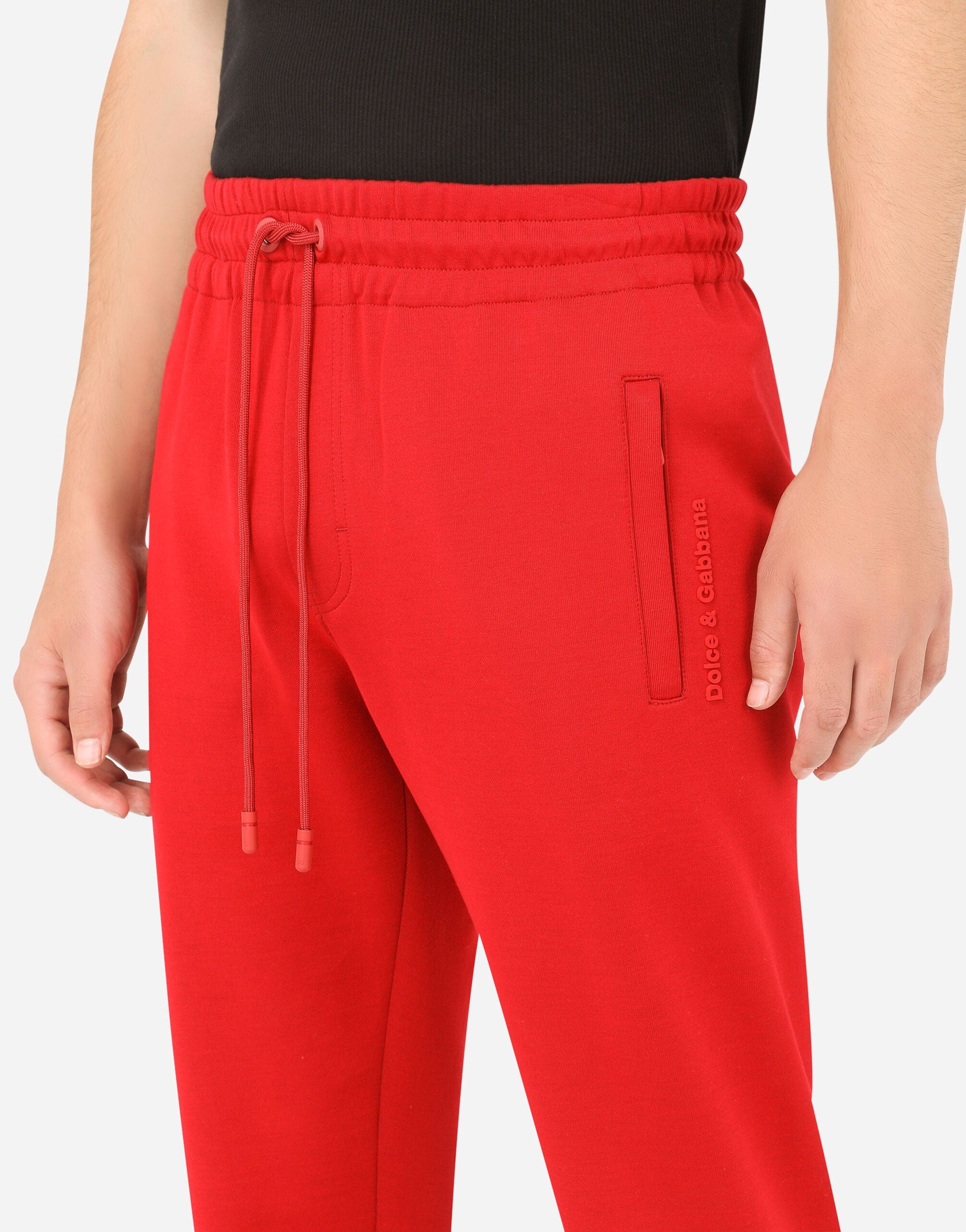 Dolce & Gabbana Jersey Jogging Pants With DG Patch