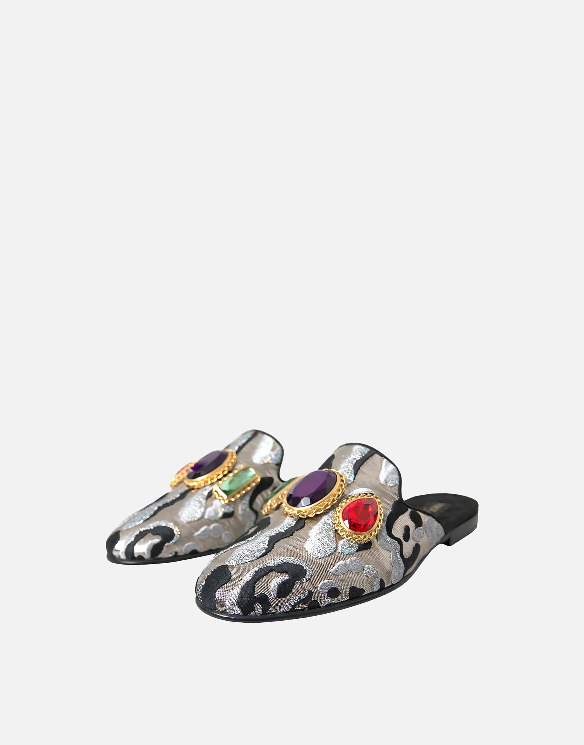 Dolce & Gabbana Jewel Embellished Flat Sandals