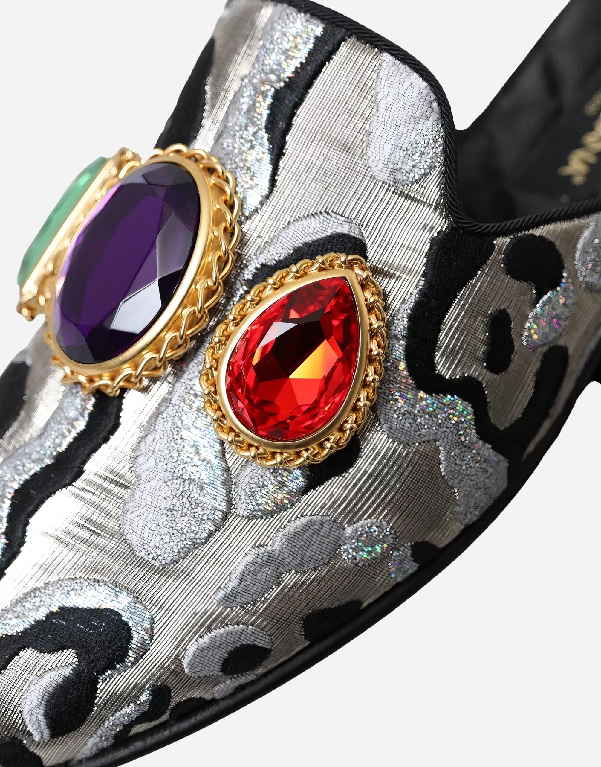 Dolce & Gabbana Jewel Embellished Slippers