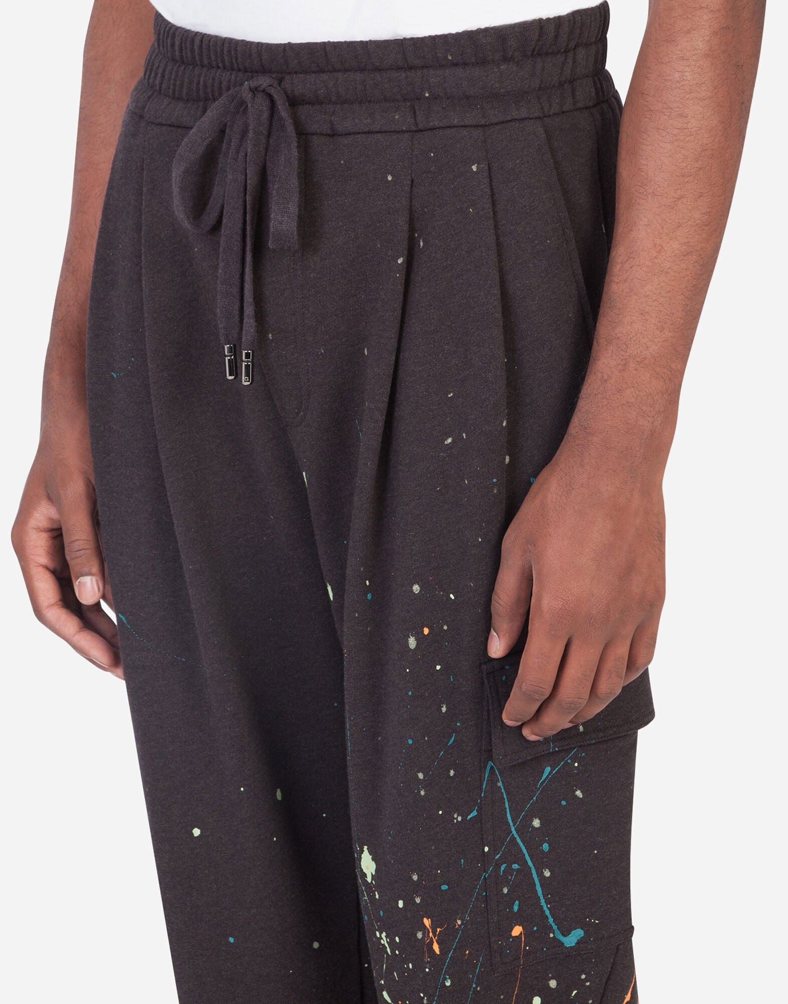 Dolce & Gabbana Jogging Pants With Dripping Color Effect