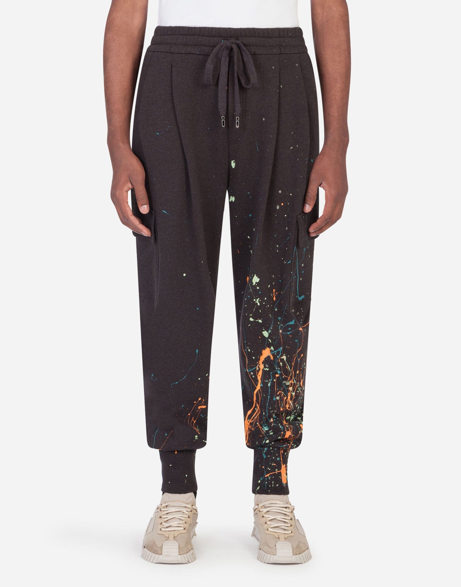 Dolce & Gabbana Jogging Pants With Dripping Color Effect