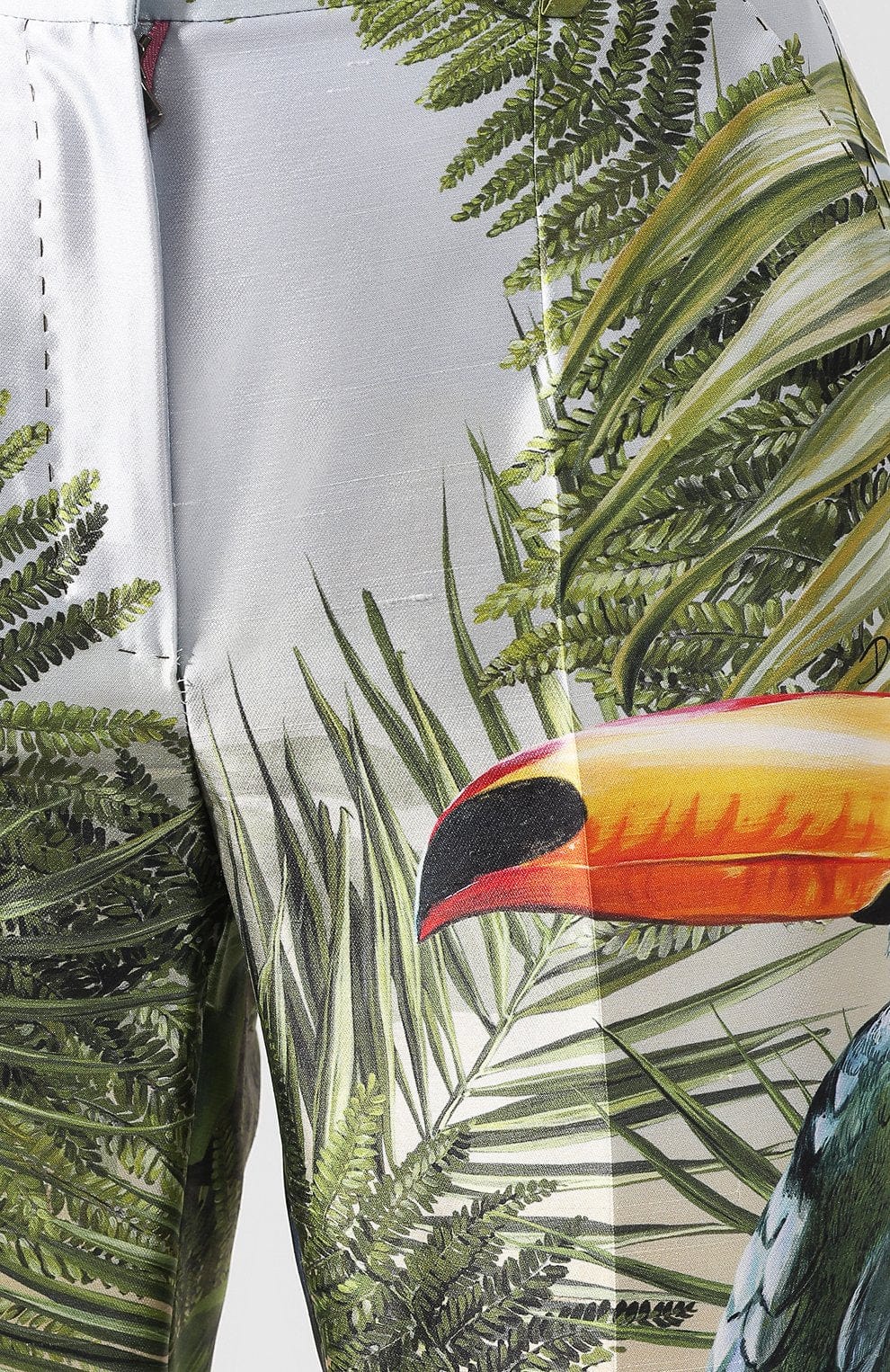 Dolce & Gabbana Jungle-Print Cropped Pants