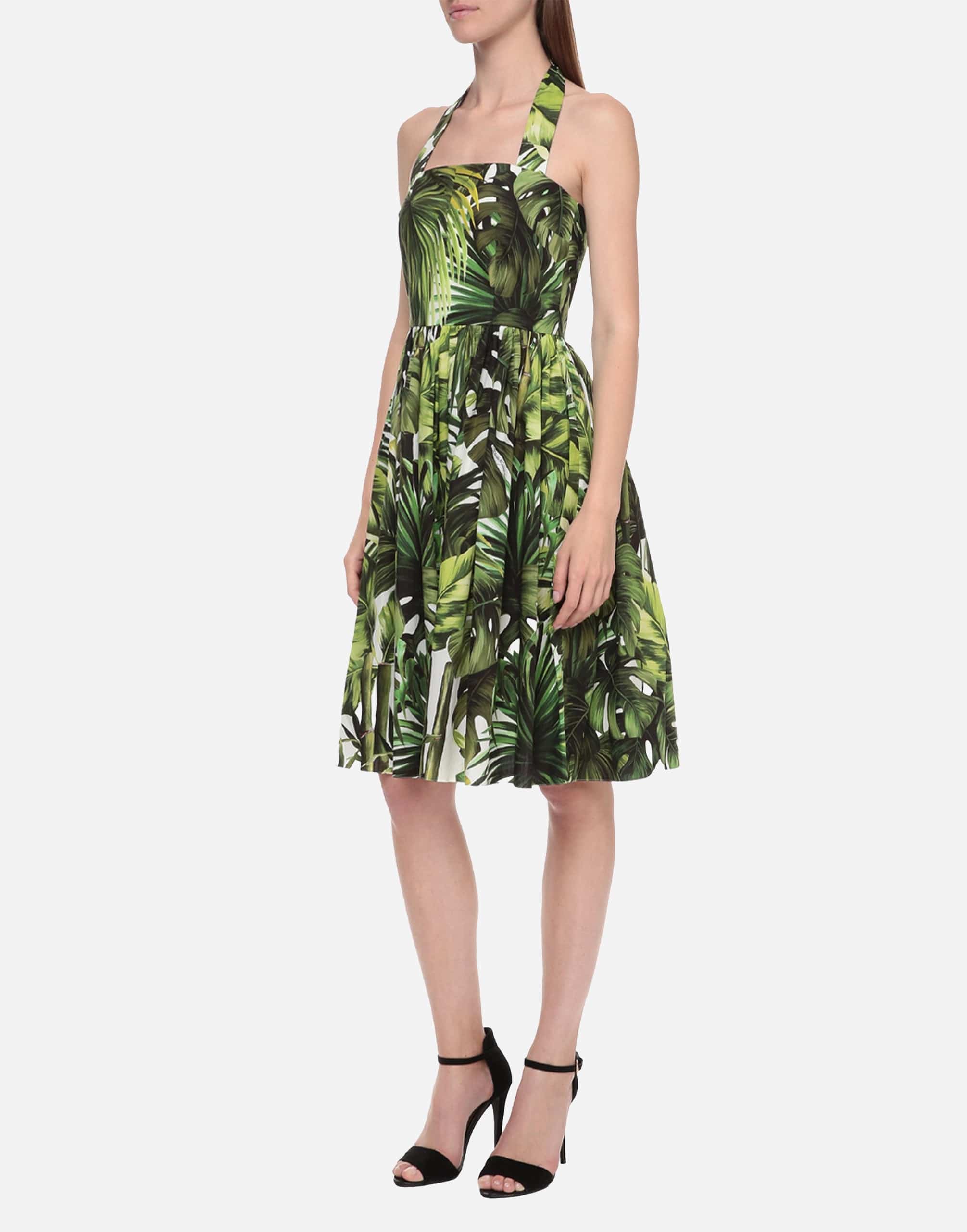 Jungle Print Halter Dress